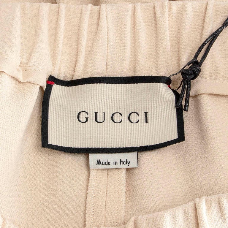 GUCCI ivory CROPPED CULOTTES Pants S For Sale at 1stDibs | ivory culottes,  note de culotte raw 38