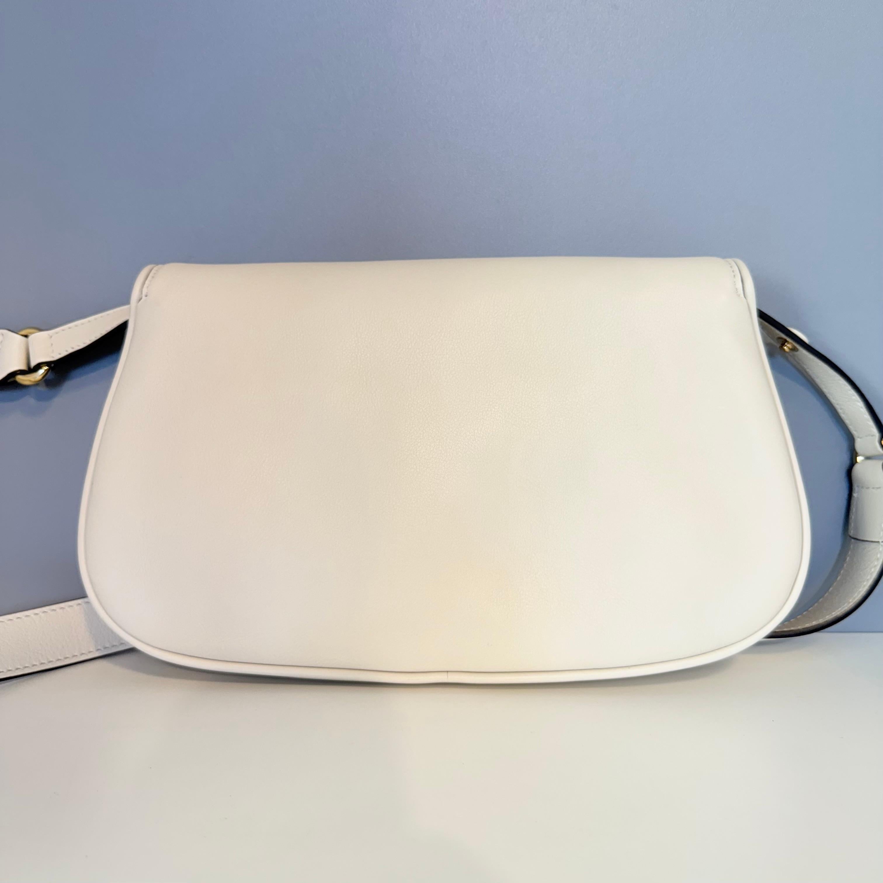 Gucci Blondie Tasche aus elfenbeinfarbenem Leder für Damen oder Herren im Angebot