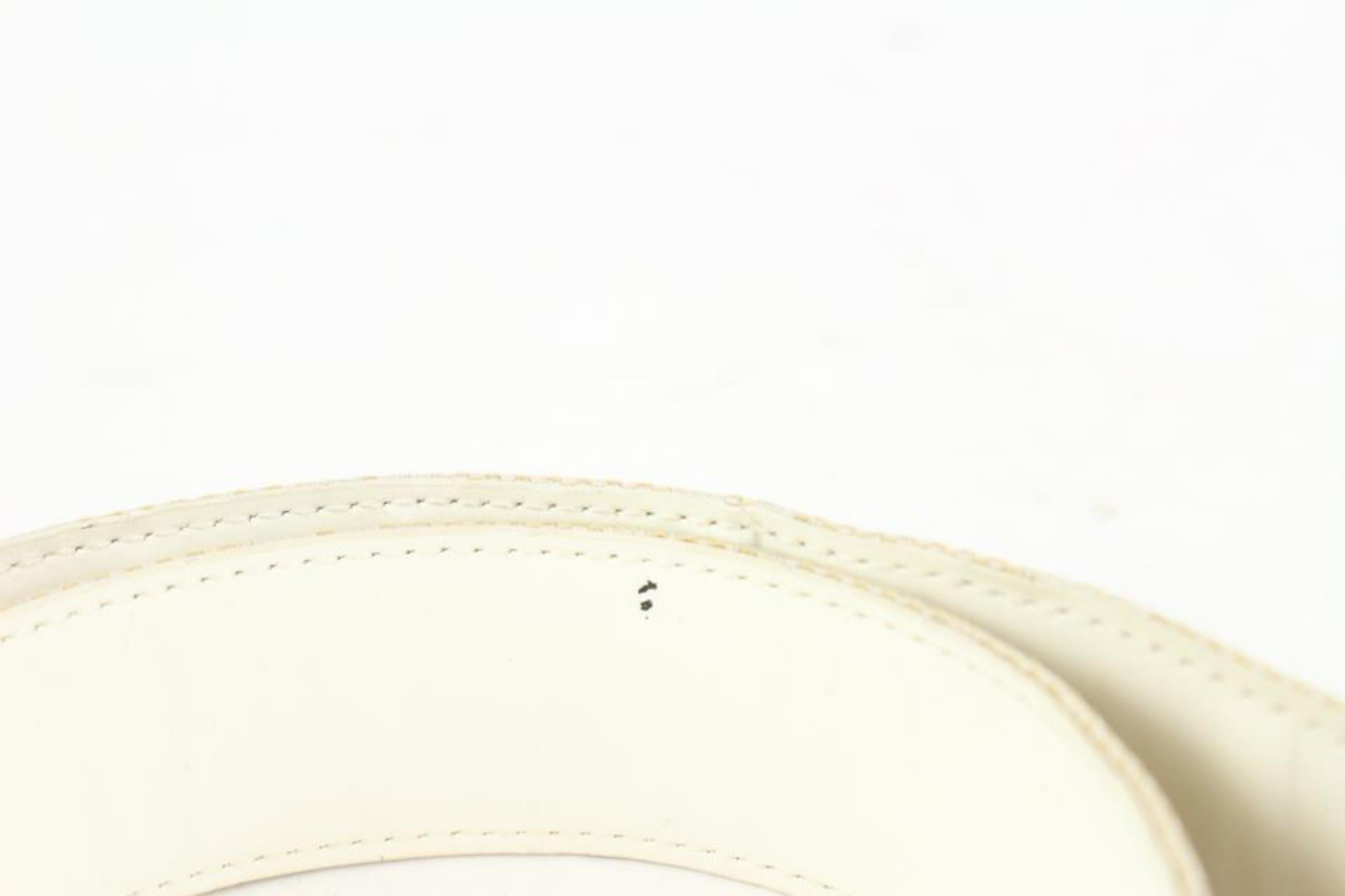 Gucci - Ceinture ivoire à monogramme GG 2G929 en vente 5