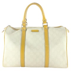 Gucci Ivory Monogram GG Joy Boston Bag Supreme 2GK103K