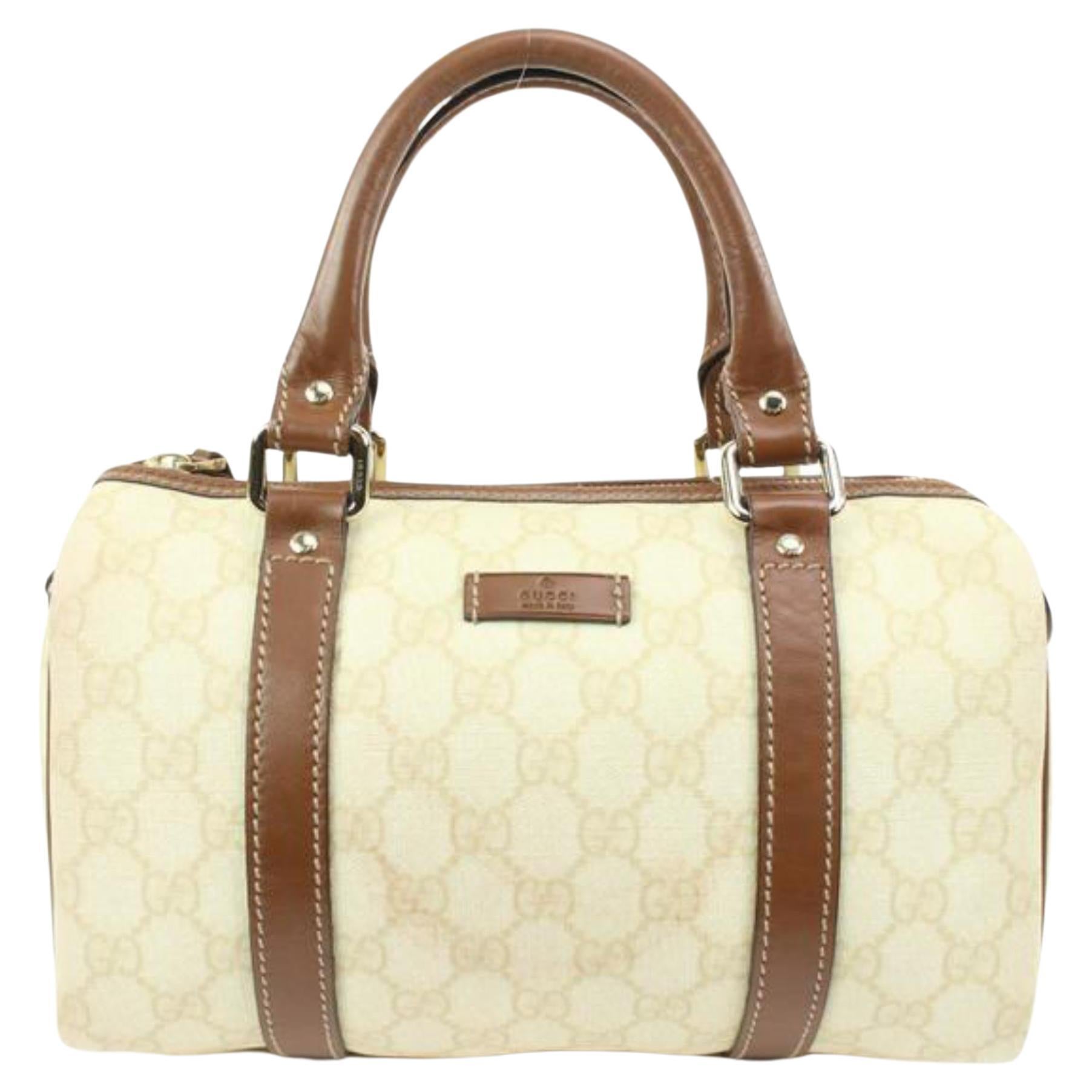 Gucci GG Supreme Blooms Mini Boston Bag - Neutrals Mini Bags