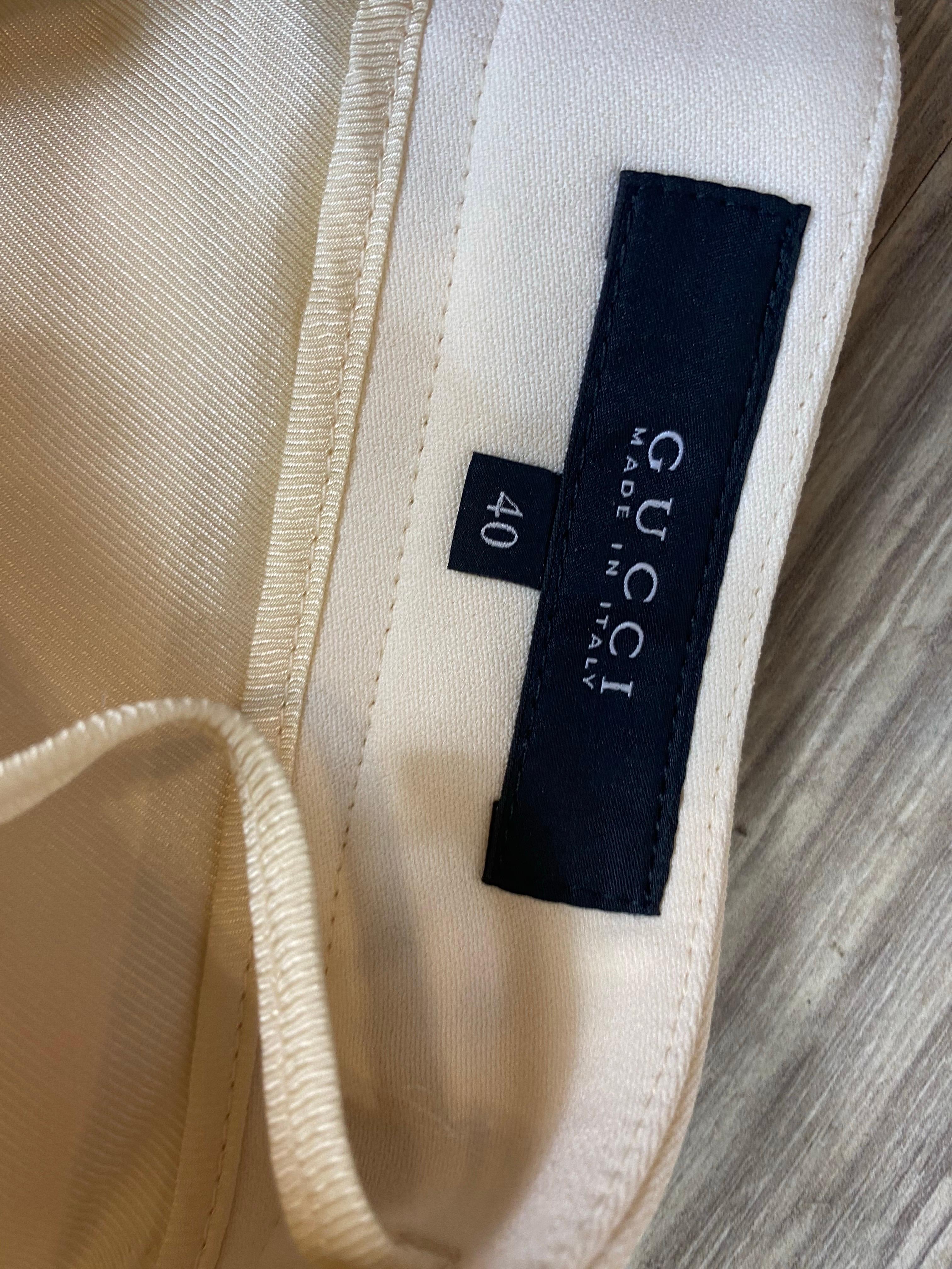 Gucci Elfenbeinfarbene Hose. im Angebot 5