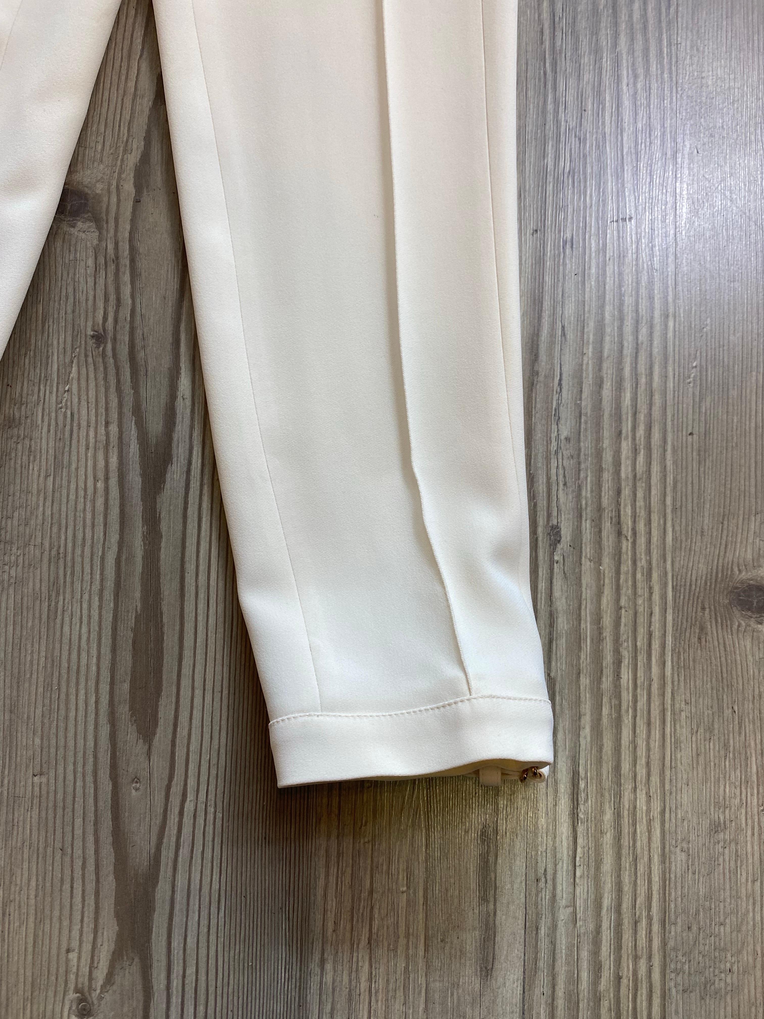 Gucci Elfenbeinfarbene Hose. (Grau) im Angebot
