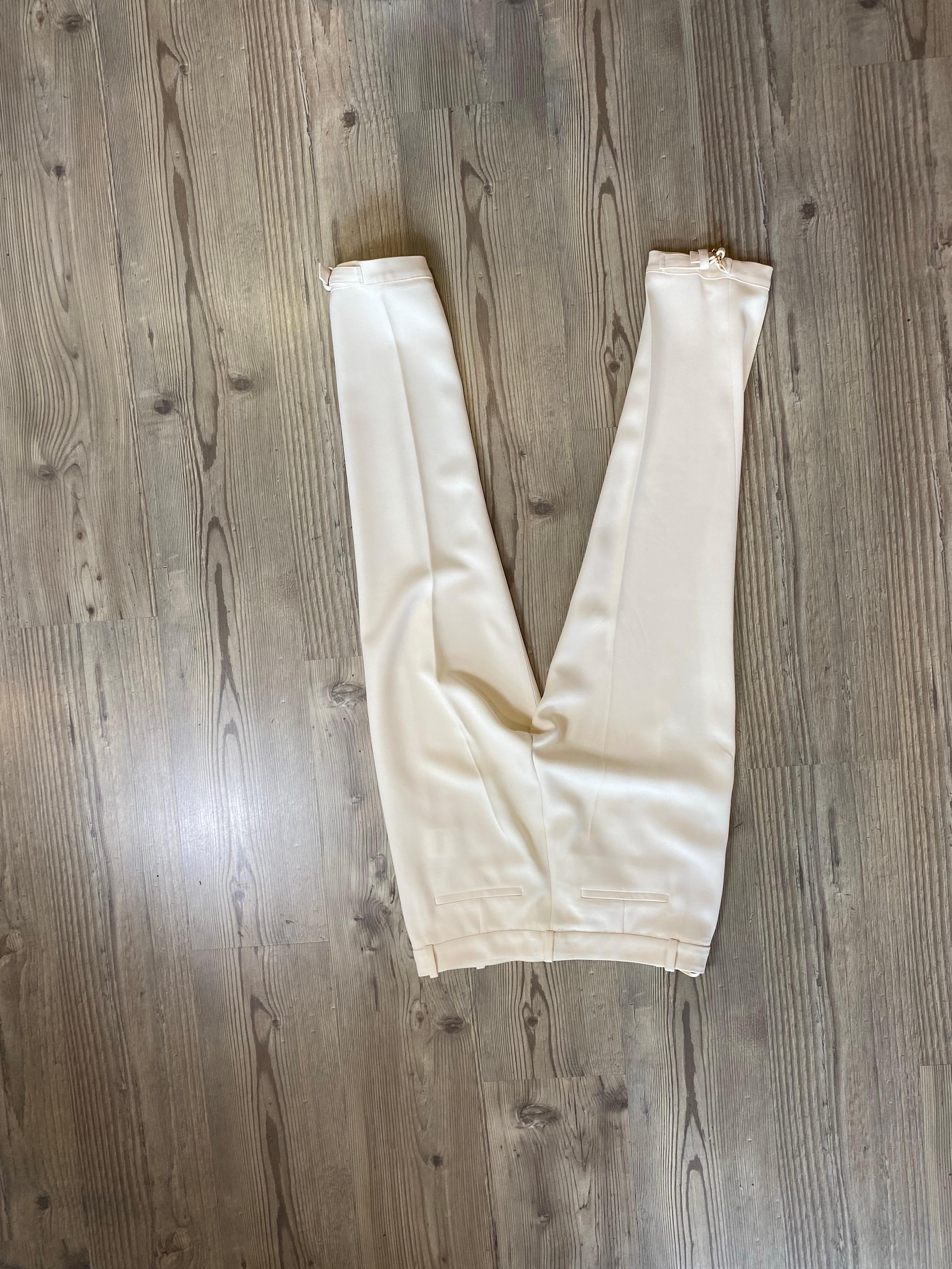 Gucci Elfenbeinfarbene Hose. für Damen oder Herren im Angebot