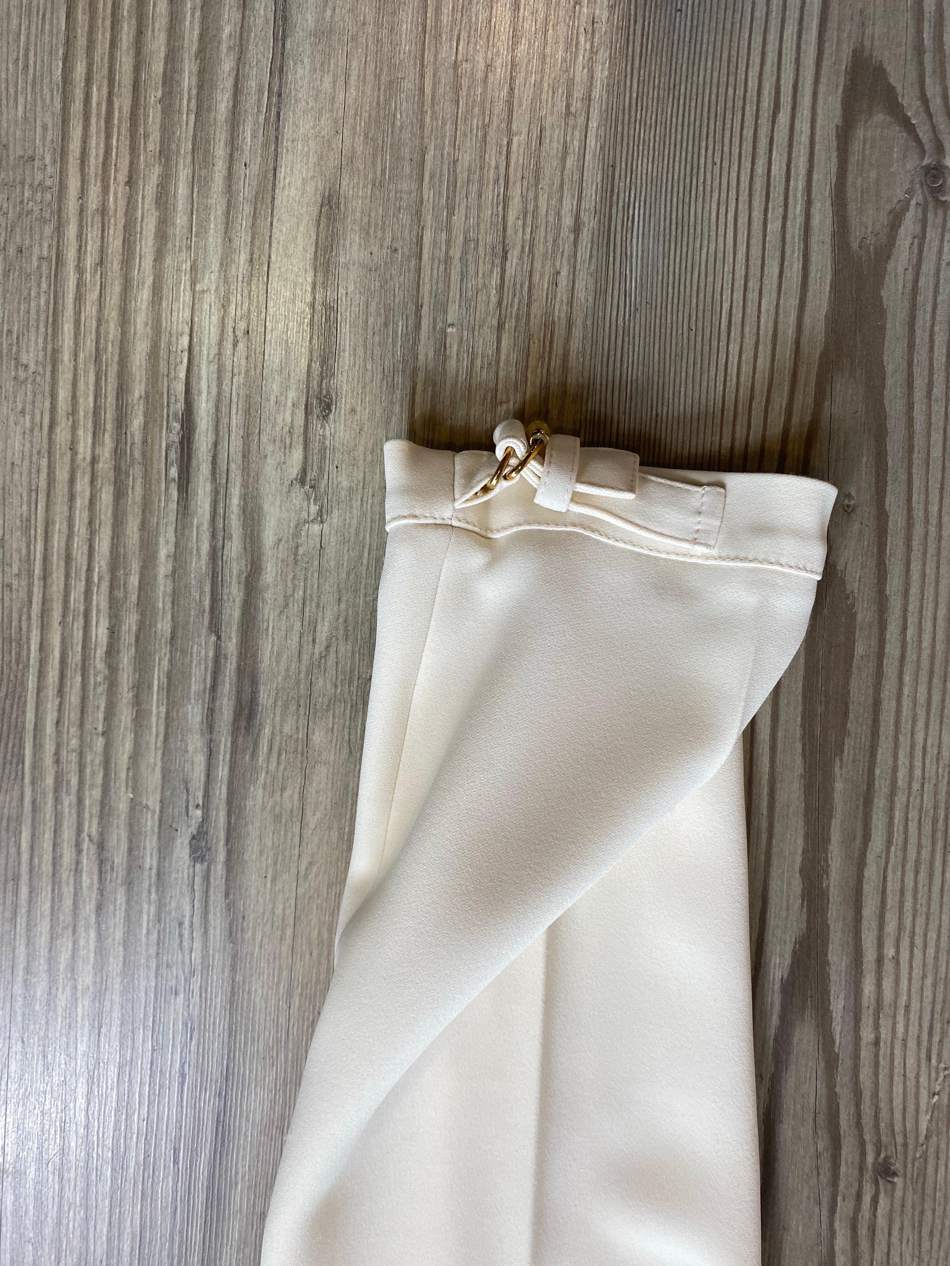 Gucci Elfenbeinfarbene Hose. im Angebot 2