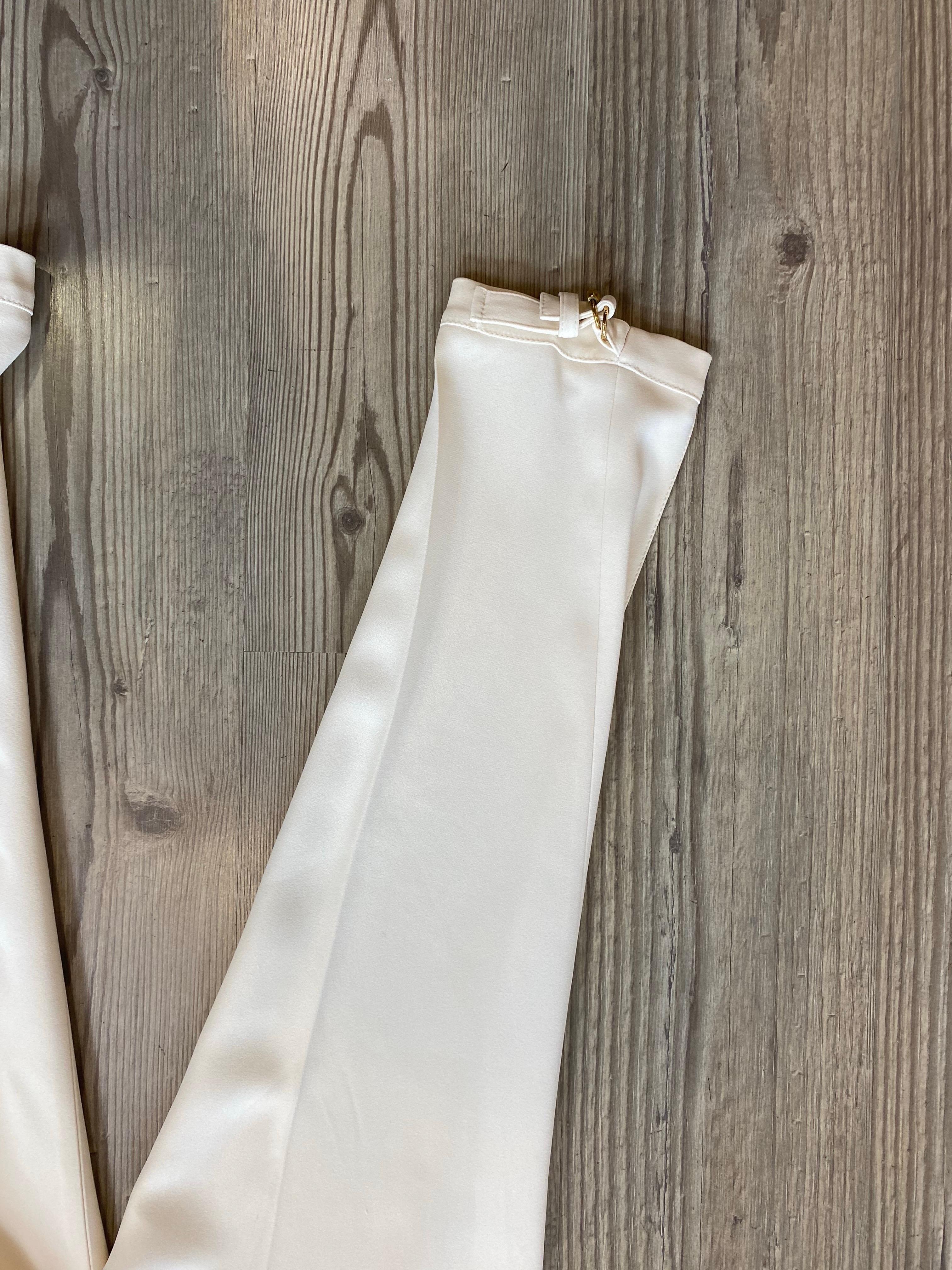 Gucci Elfenbeinfarbene Hose. im Angebot 3