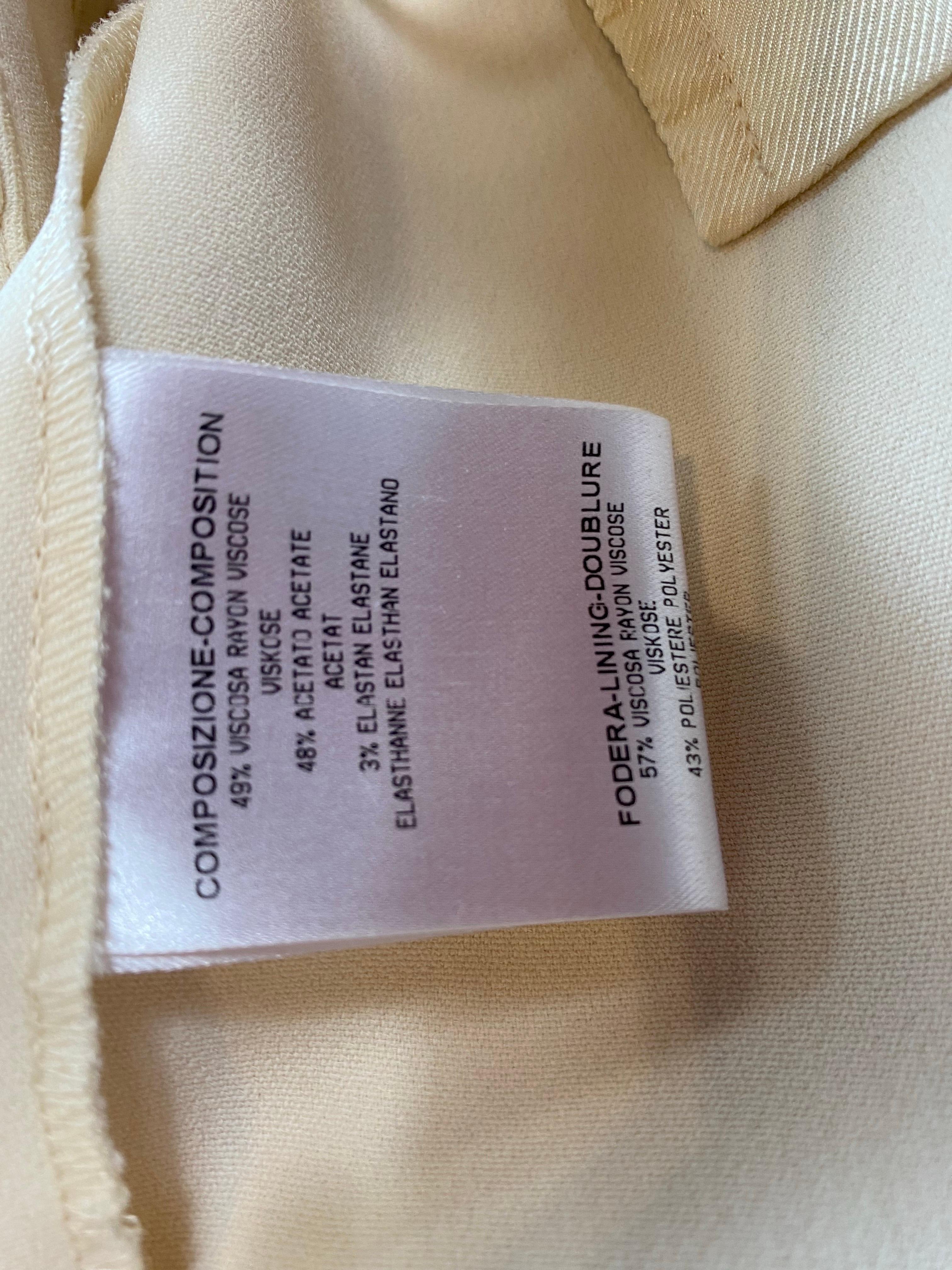 Gucci Elfenbeinfarbene Hose. im Angebot 4