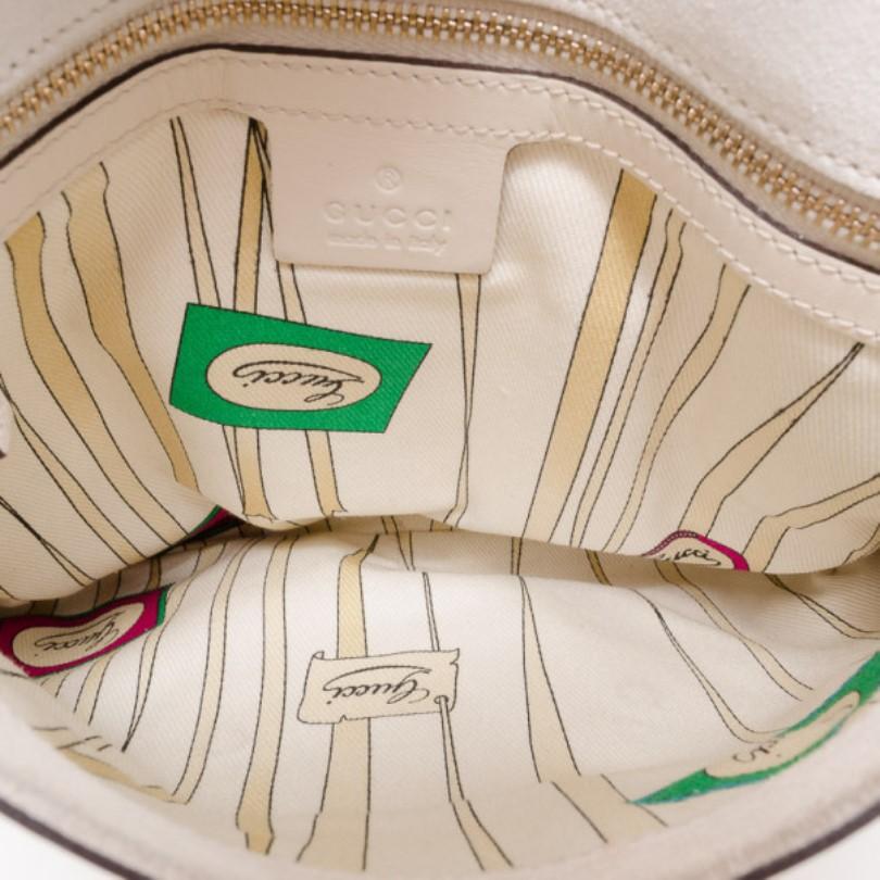Gucci Ivory Patent Wave Small Shoulder Bag 5