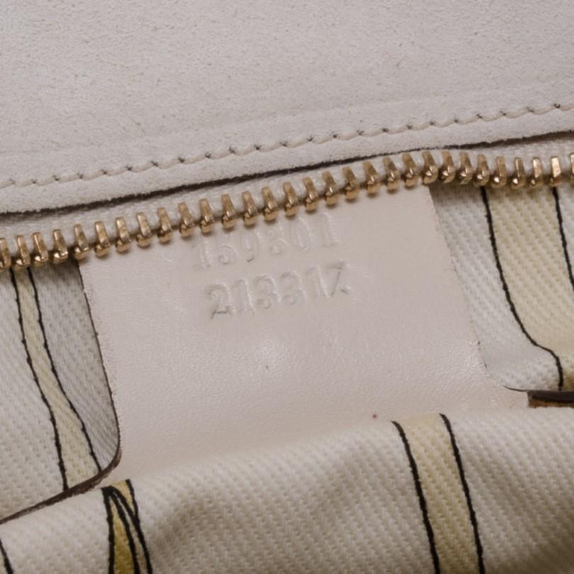 Gucci Ivory Patent Wave Small Shoulder Bag 2