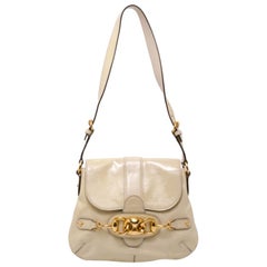 Gucci Ivory Patent Wave Small Shoulder Bag