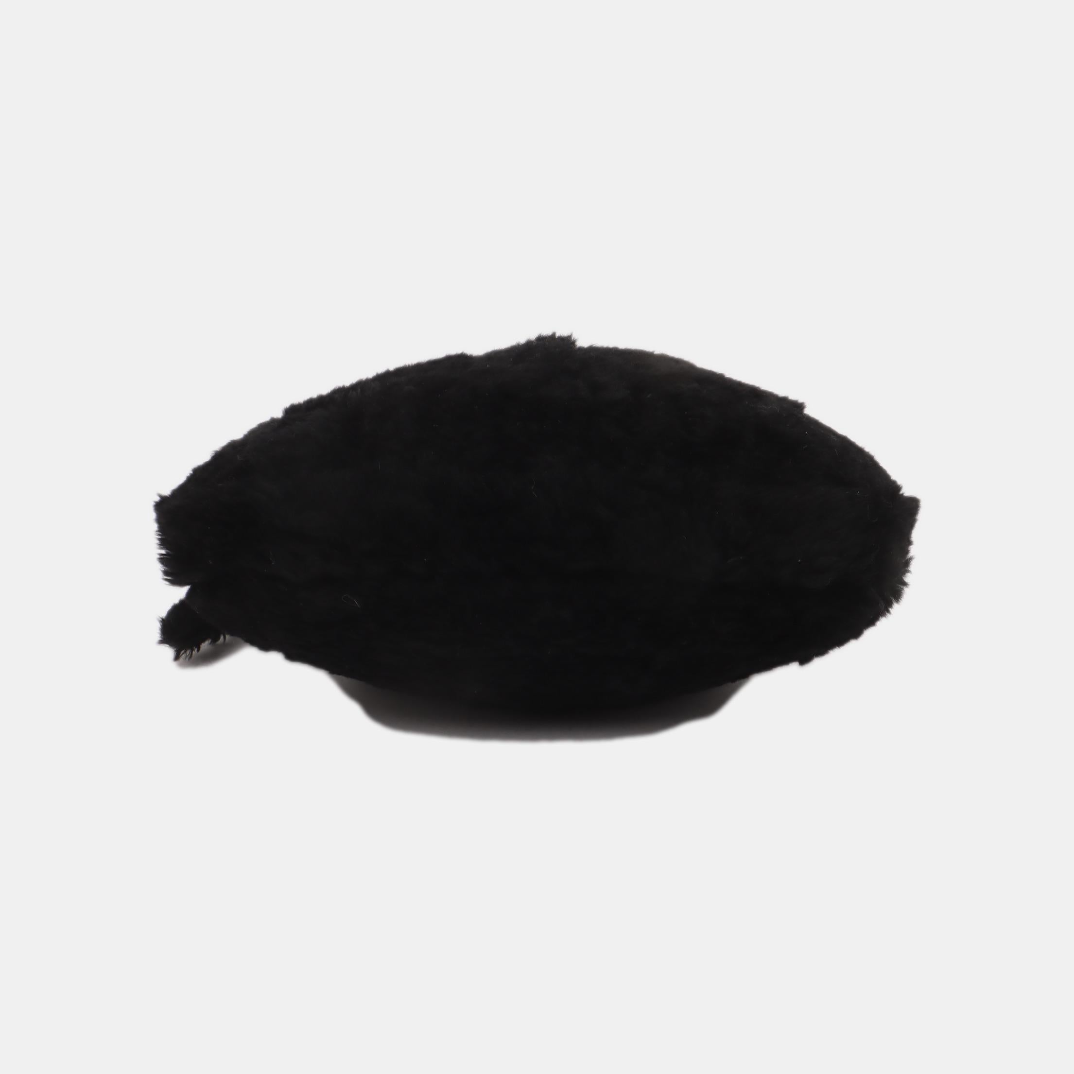 Nero Gucci Jackie 1961 Black Fluffy Shearling Borsa Piccola in vendita