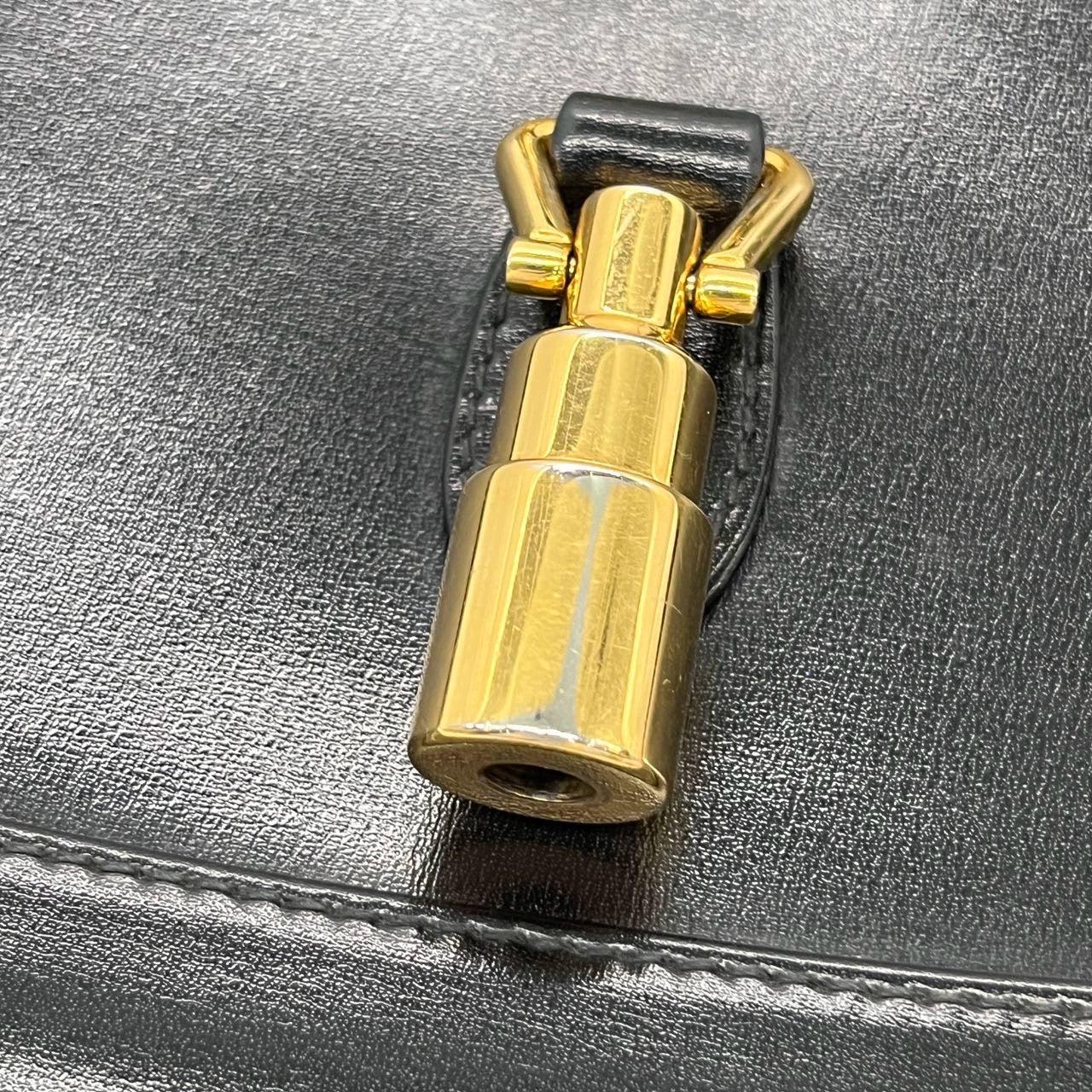 Gucci Jackie 1961 Black Leather Bag Small Piston Lock 15