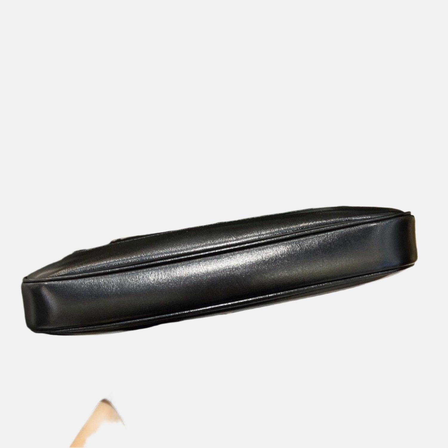 Gucci Jackie 1961 Black Leather Bag Small Piston Lock 4