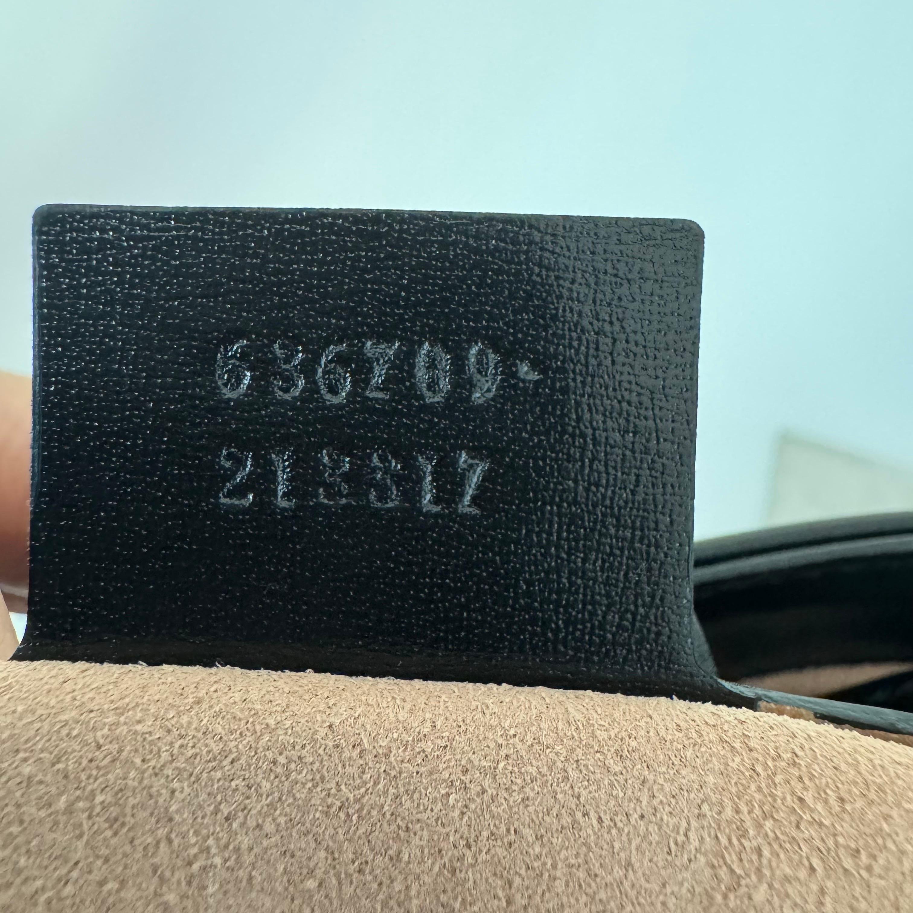 Gucci Jackie 1961 Black Leather Bag Small Piston Lock With Strap For Sale 9