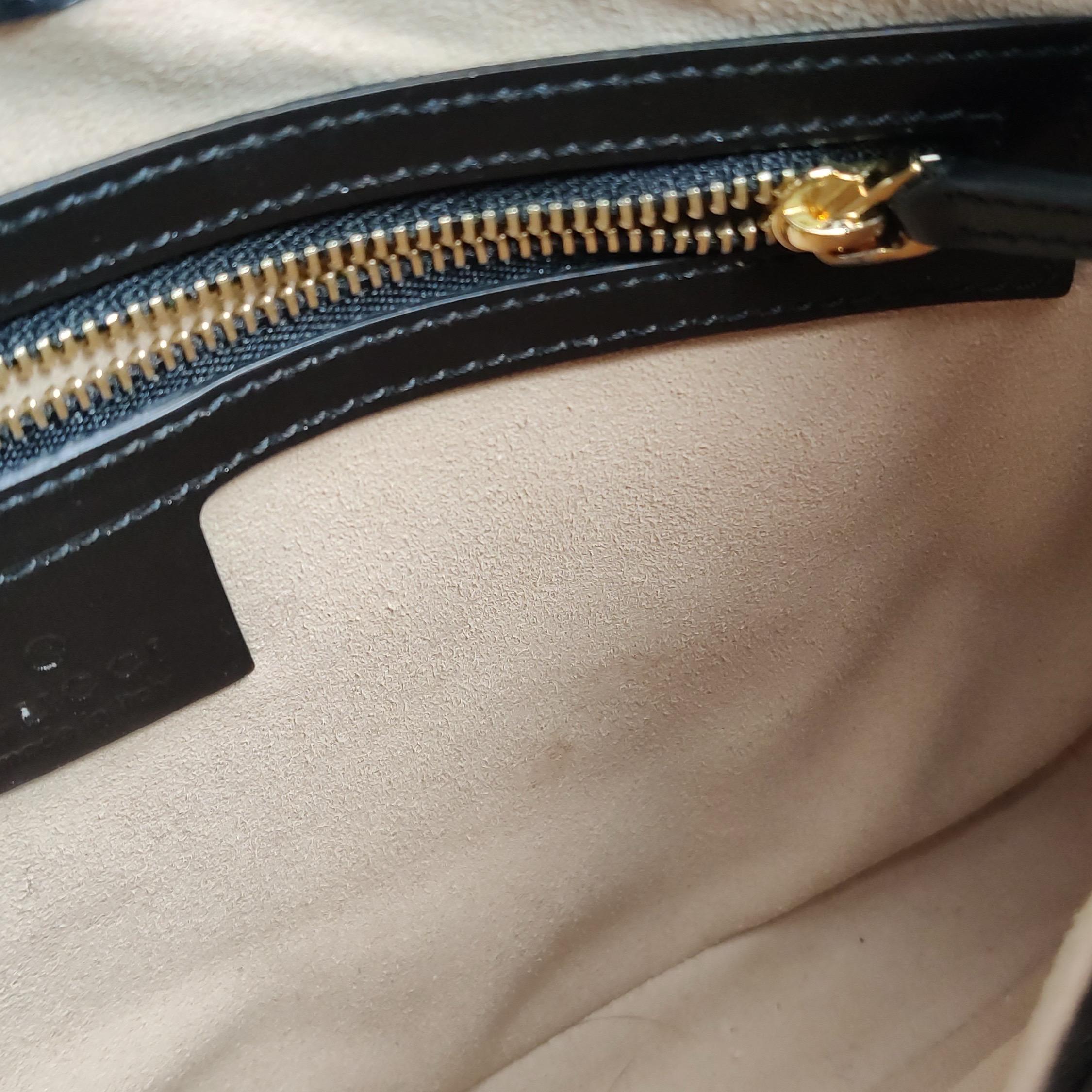 Gucci Jackie 1961 Black Leather Bag Small Piston Lock With Strap For Sale 5