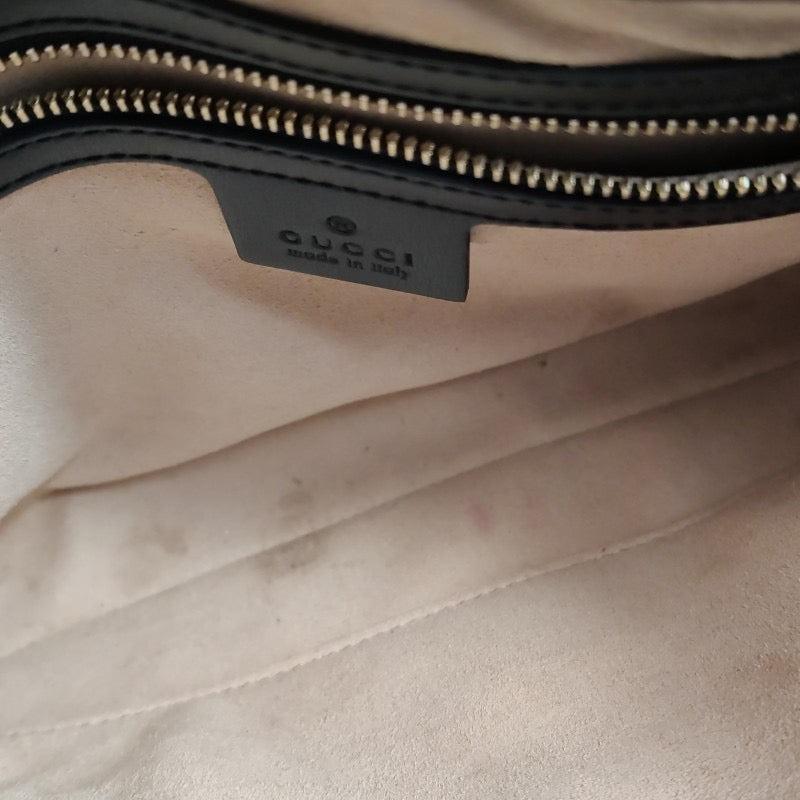 Gucci Jackie 1961 Black Leather Bag Small Piston Lock without Strap For Sale 3