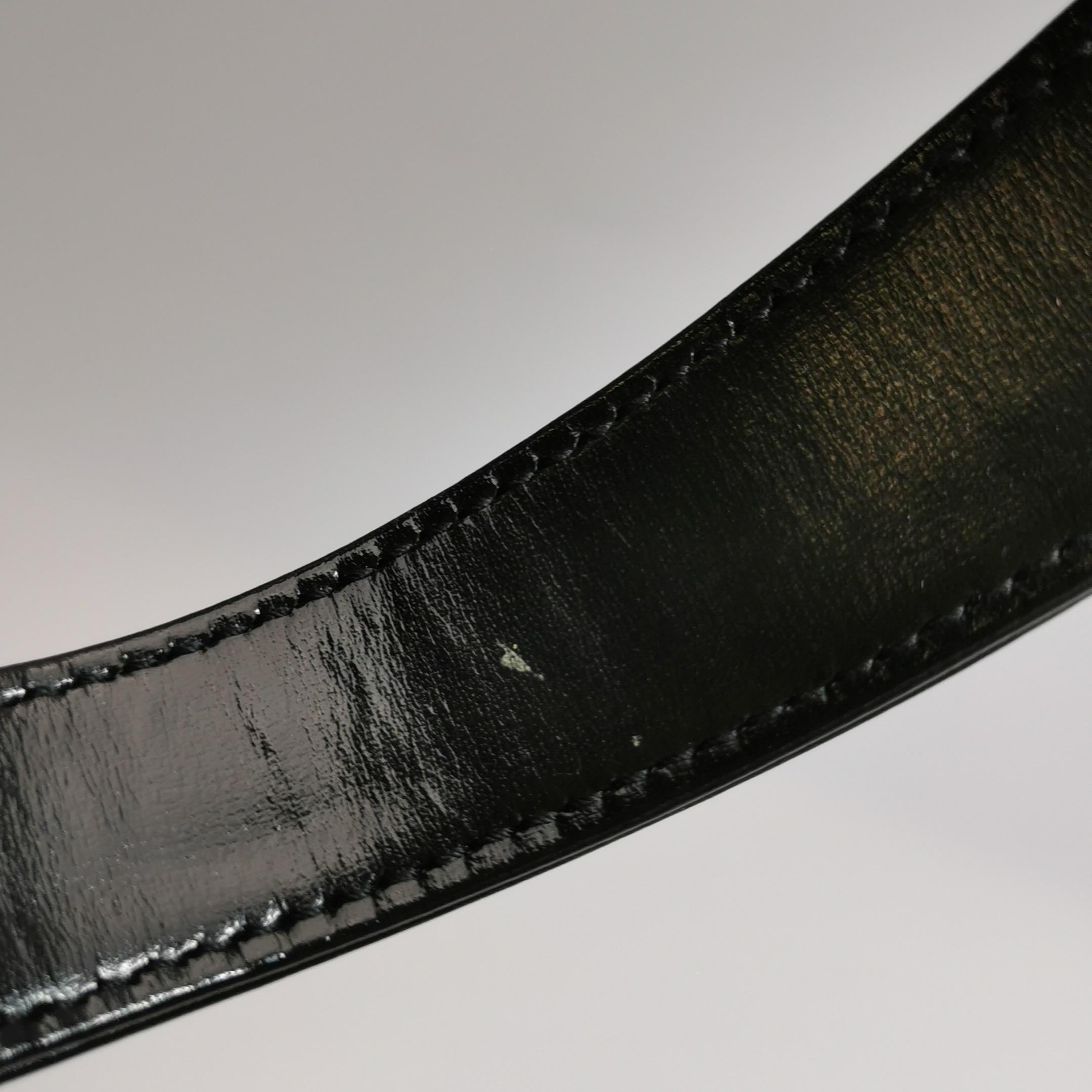 Gucci Jackie 1961 Black Leather Bag Small With Long Strap en vente 7