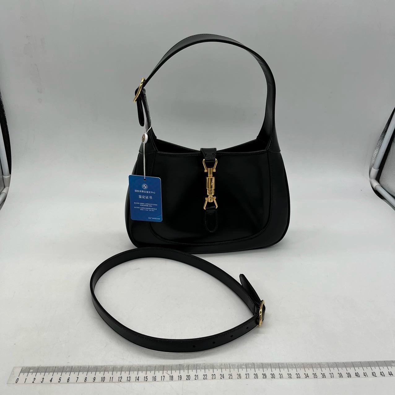 Gucci Jackie 1961 Black Leather Bag with Adjustable Strap 3