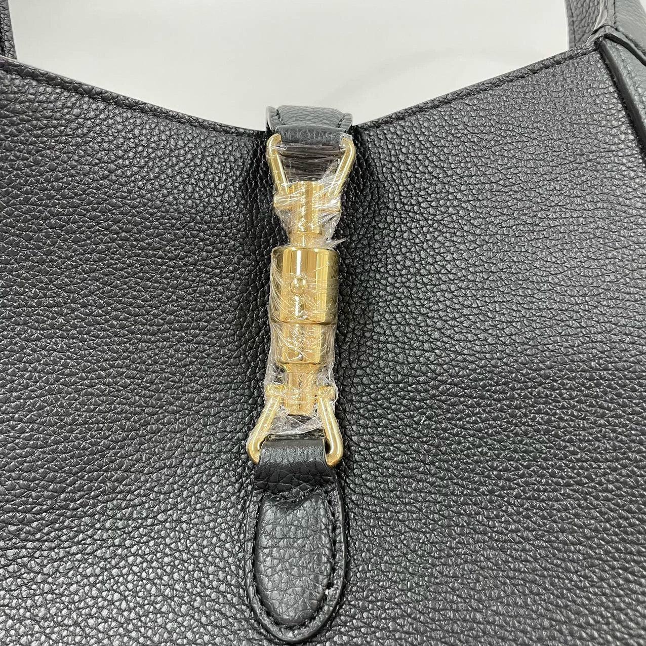 Gucci Jackie 1961 Black Pebbled Leather Bag Small 12
