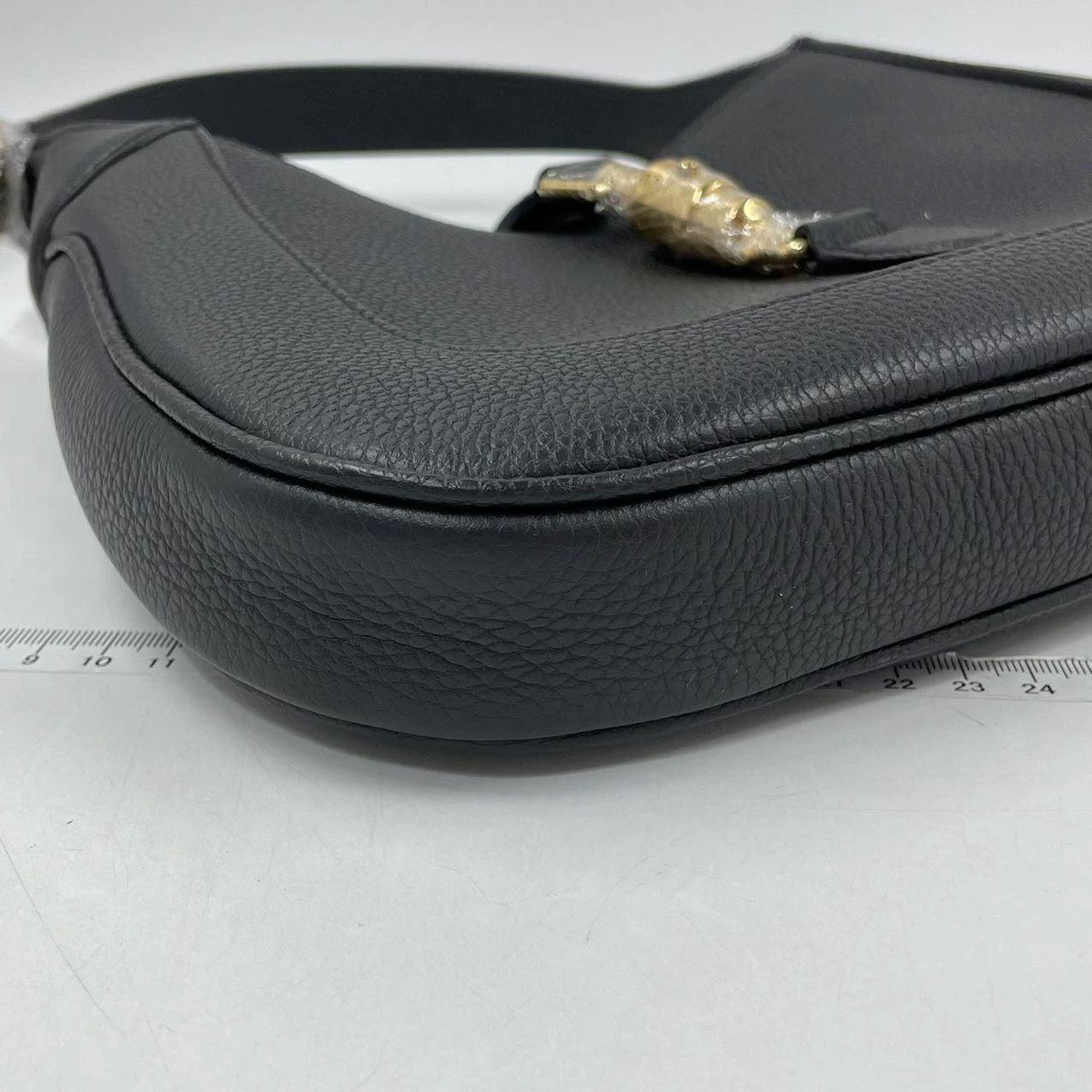 Gucci Jackie 1961 Black Pebbled Leather Bag Small 13
