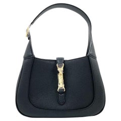 Gucci Jackie 1961 Black Pebbled Leather Bag Small