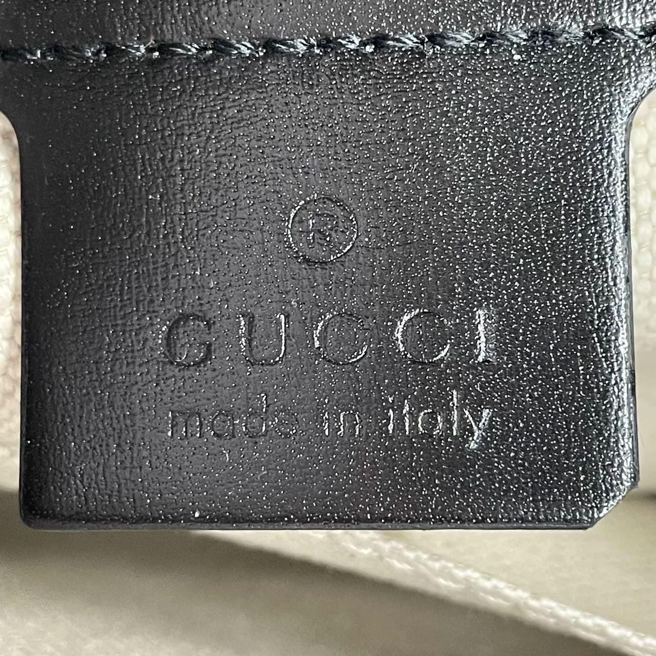 Gucci Jackie 1961 Black & White Leather Bag Small 5