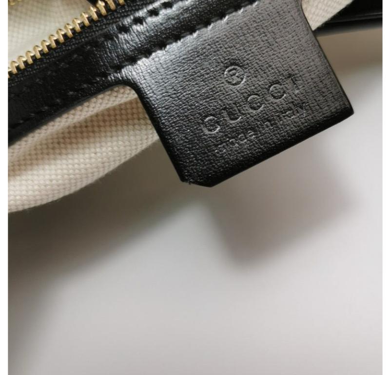 Gucci Jackie 1961 Black & White Leather Bag Small 5