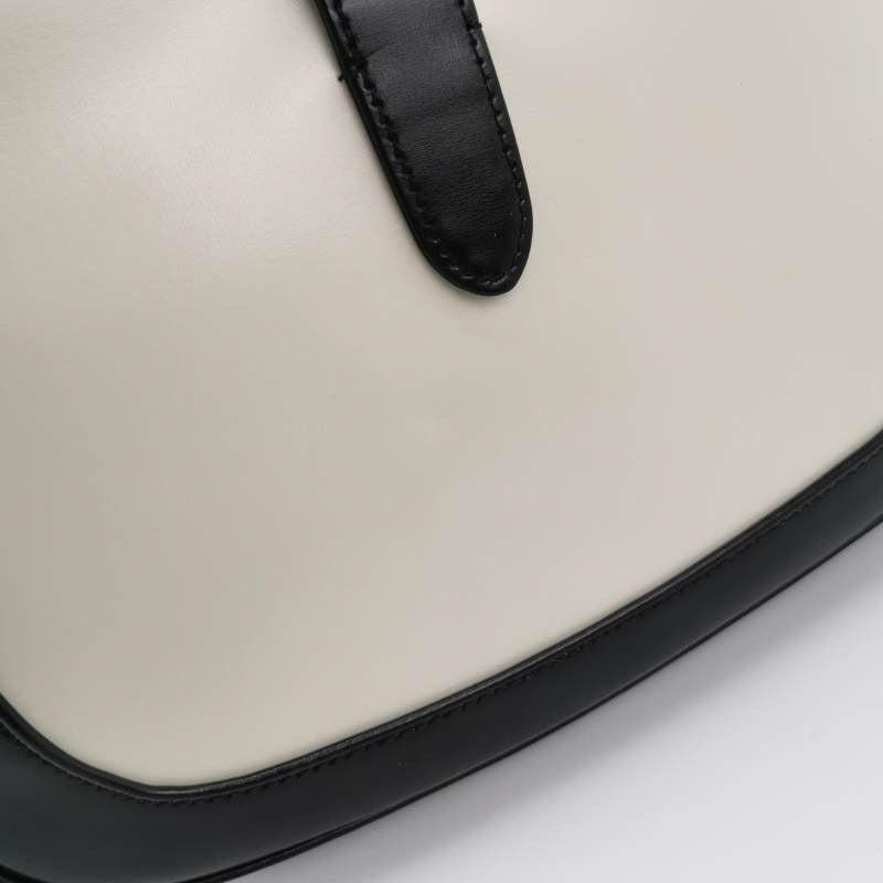 Gucci Jackie 1961 Black & White Leather Bag Small 5