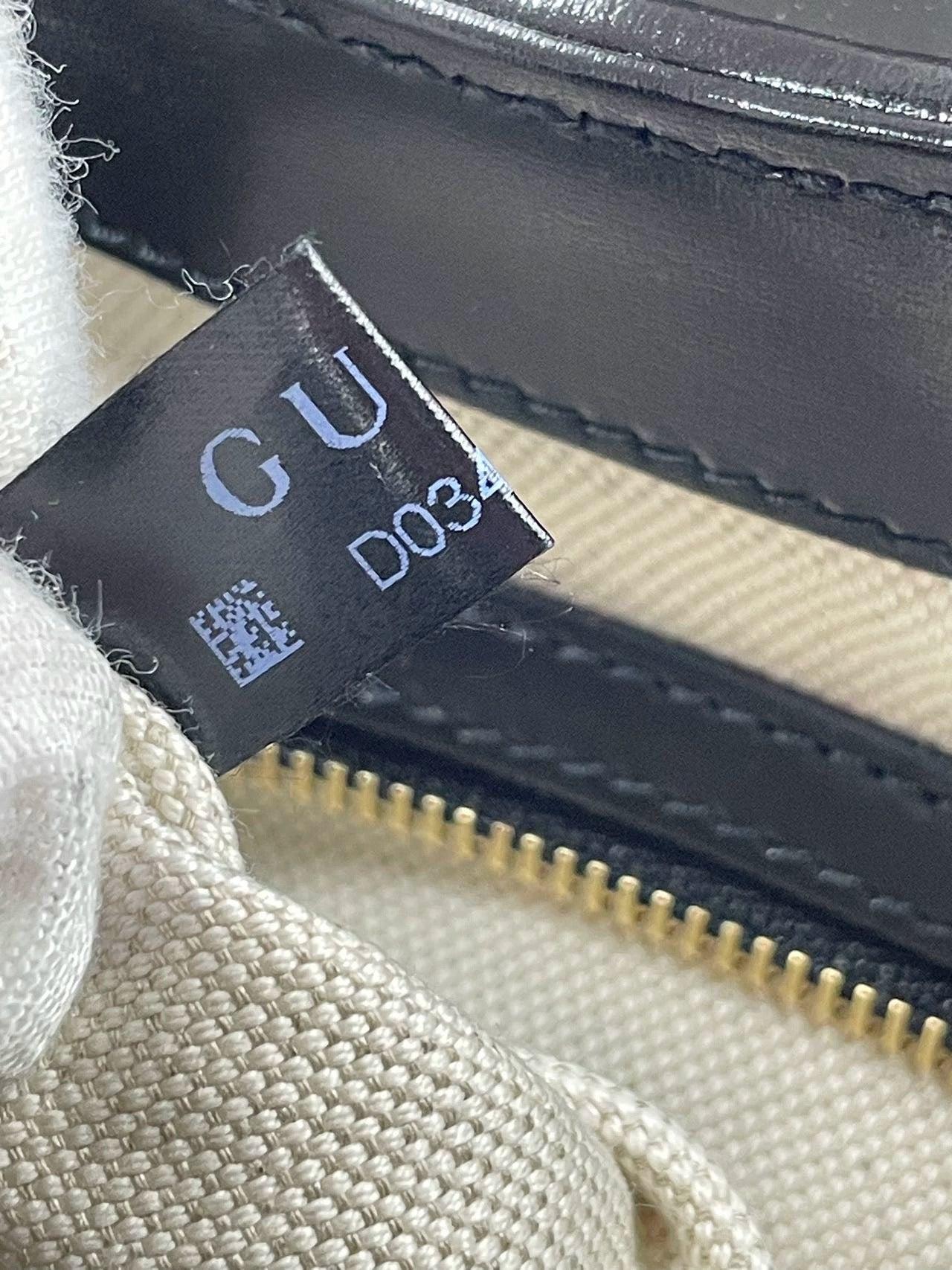 Gucci Jackie 1961 Black & White Leather Bag Small 5