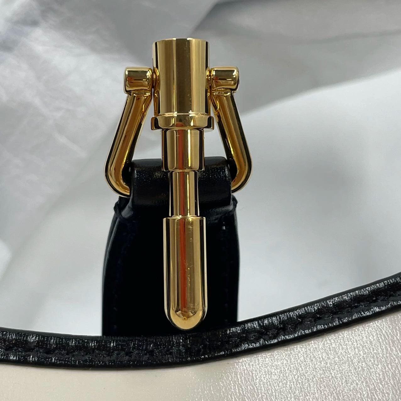 Gucci Jackie 1961 Bolso pequeño de piel blanco y negro 10