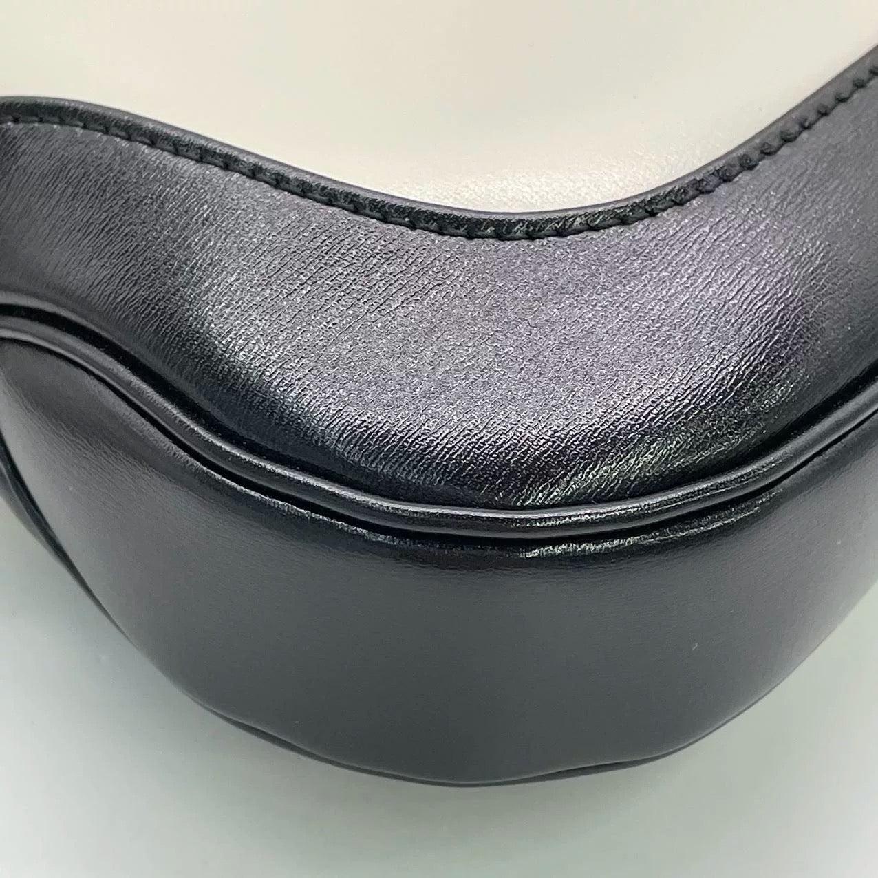 Gucci Jackie 1961 Black & White Leather Bag Small 10