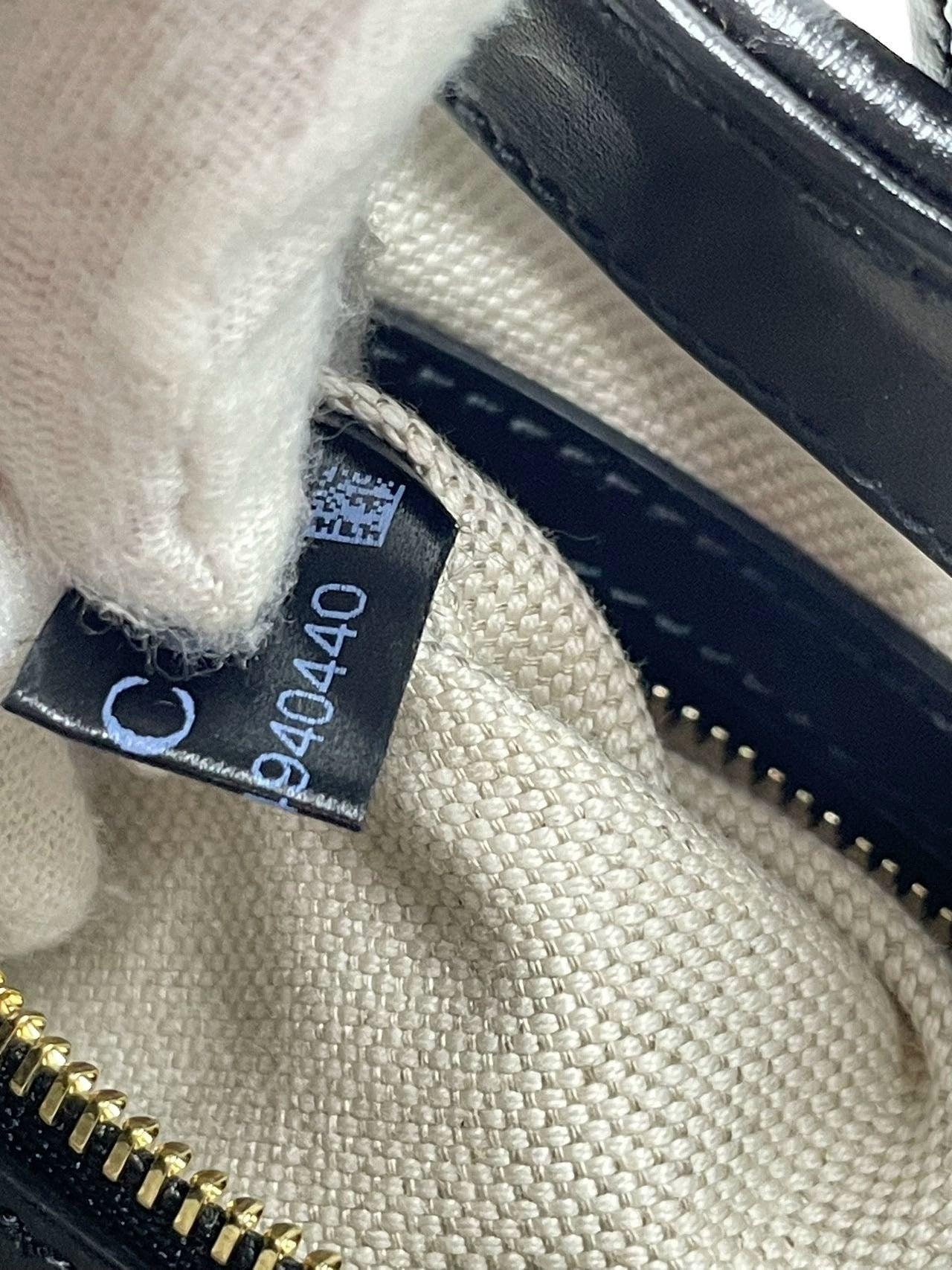 Gucci Jackie 1961 Black & White Leather Bag Small 10