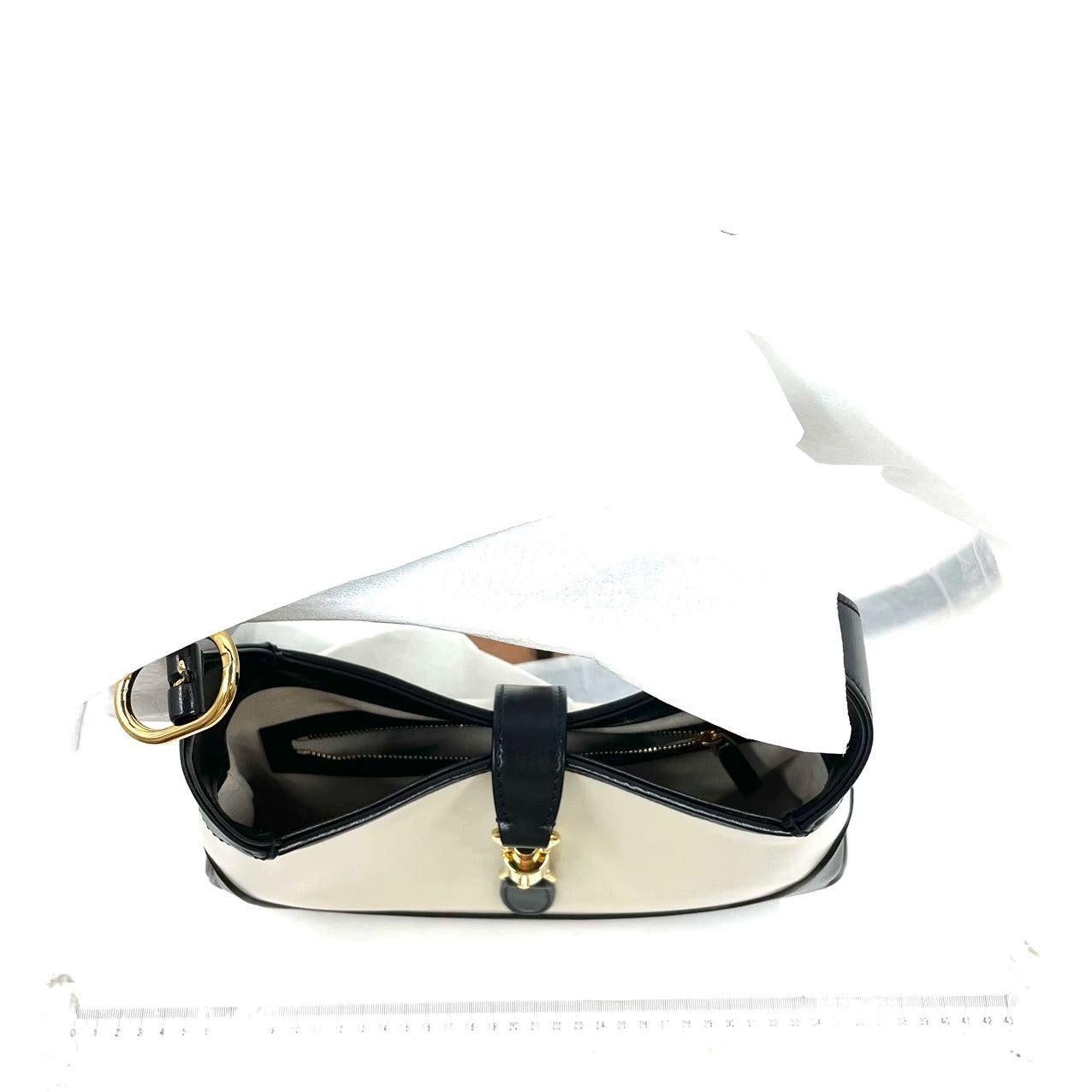 De las mujeres Gucci Jackie 1961 Bolso pequeño de piel blanco y negro