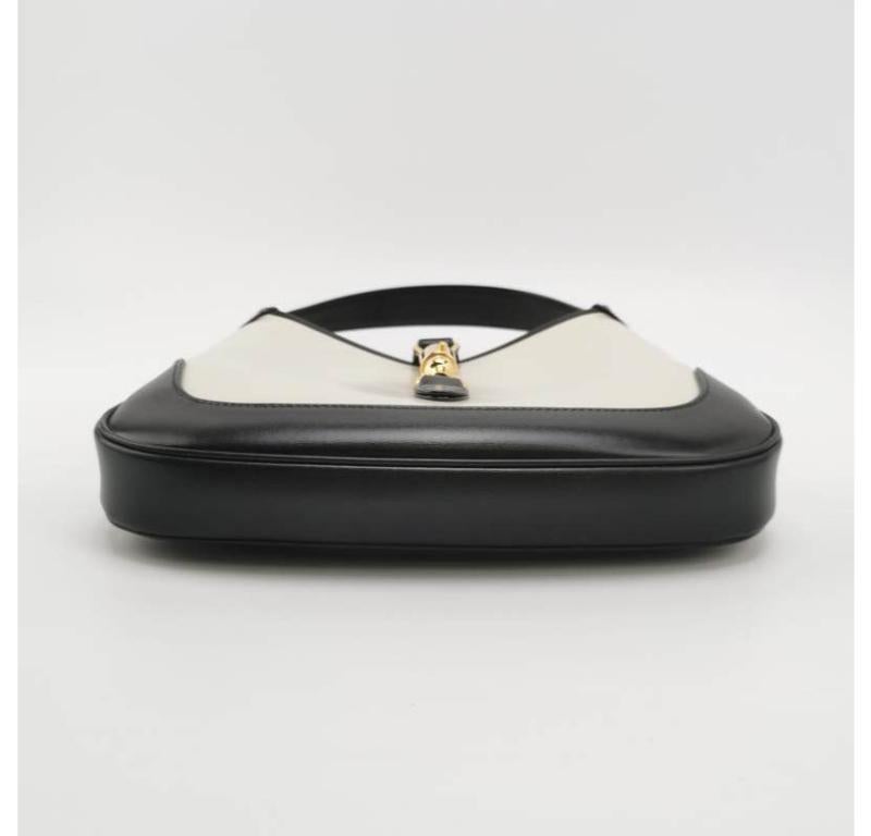 Women's Gucci Jackie 1961 Black & White Leather Bag Small