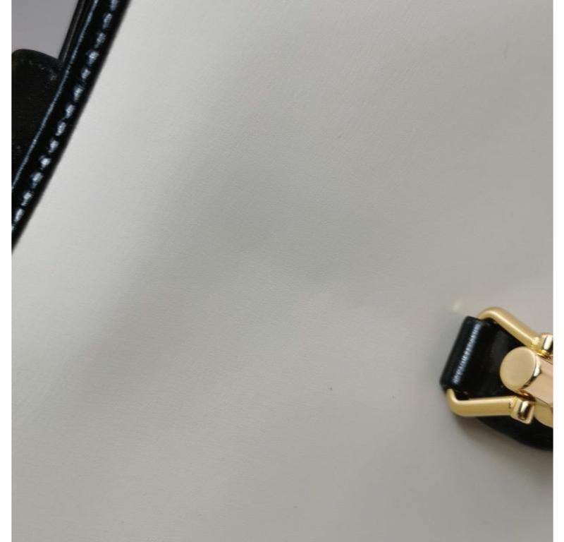 Gucci Jackie 1961 Black & White Leather Bag Small 2