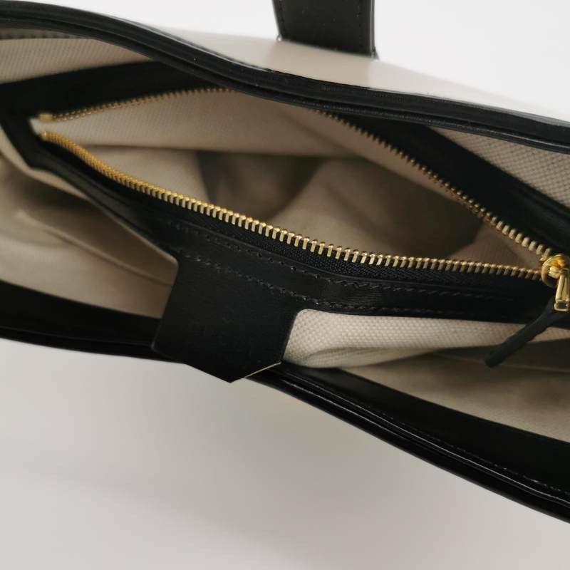 Gucci Jackie 1961 Black & White Leather Bag Small 3