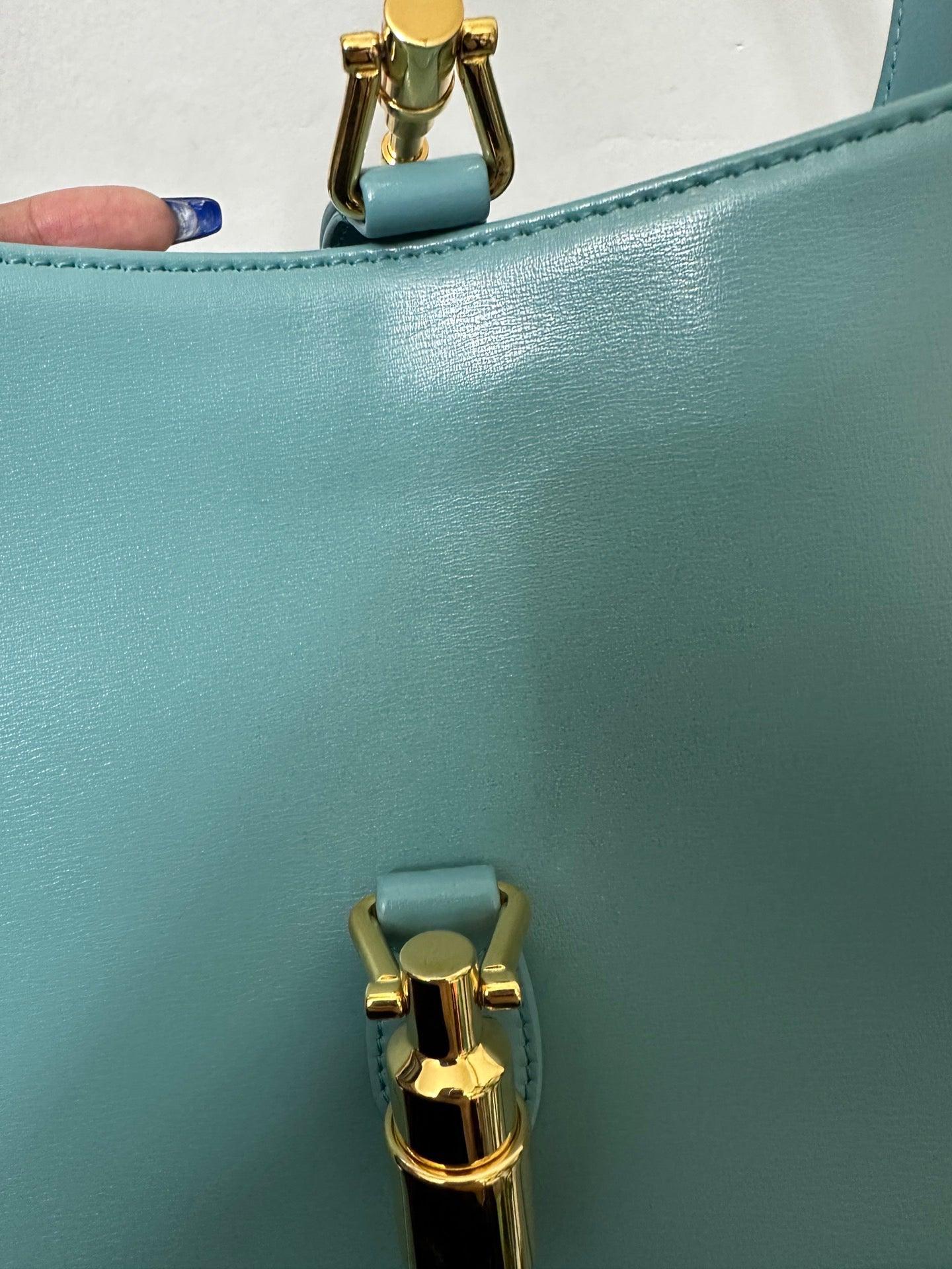 Gucci Jackie 1961 Blue Small Shoulder Bag with Adjustable Strap 8