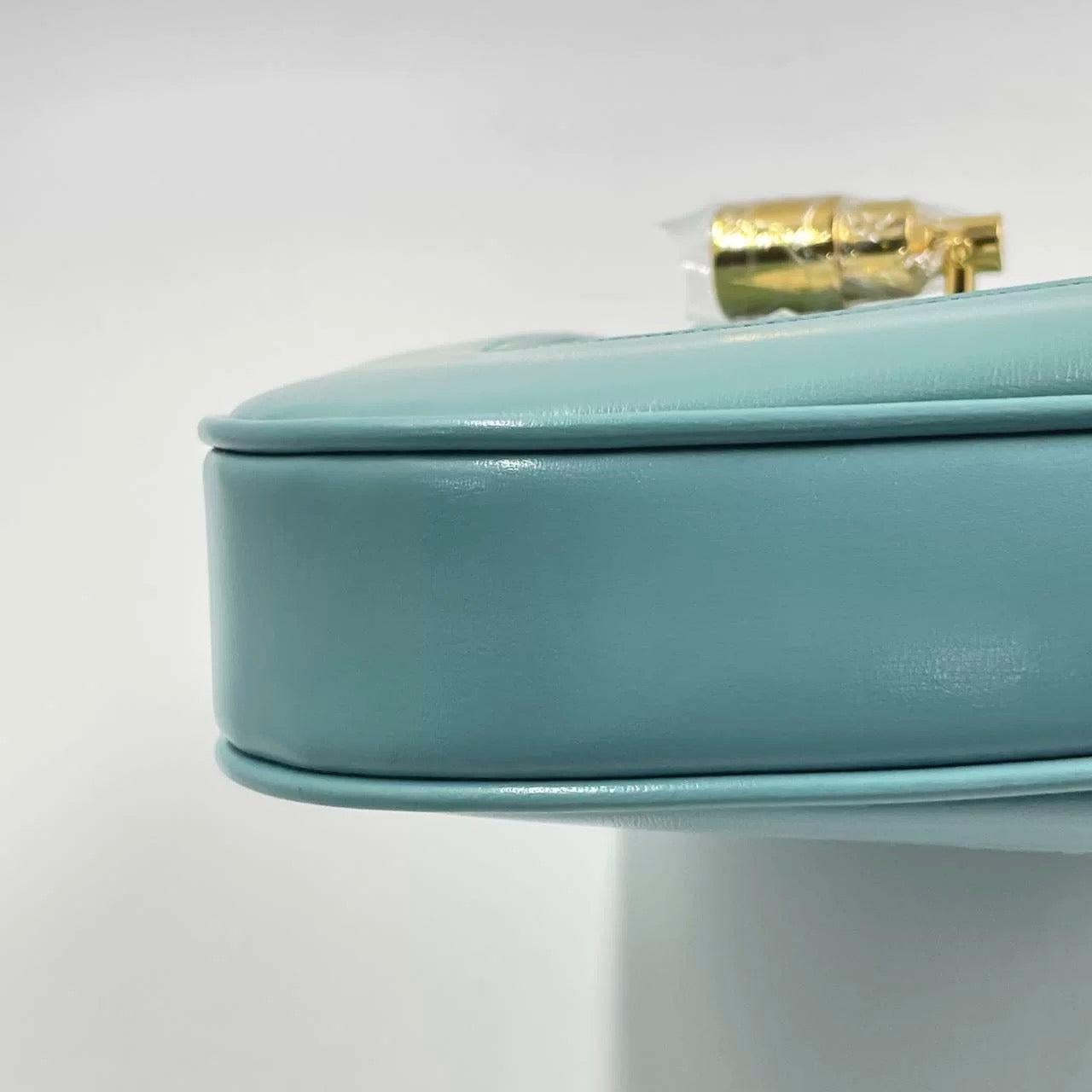 Gucci Jackie 1961 Blue Small Shoulder Bag with Adjustable Strap 10