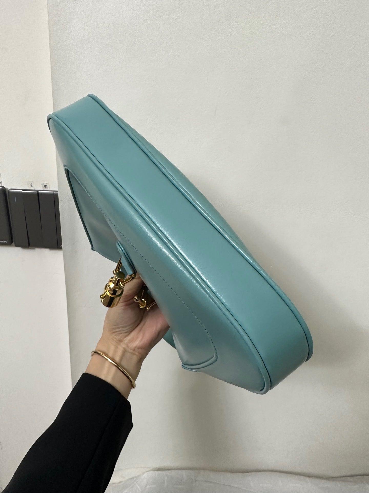 Gucci Jackie 1961 Blue Small Shoulder Bag with Adjustable Strap 1