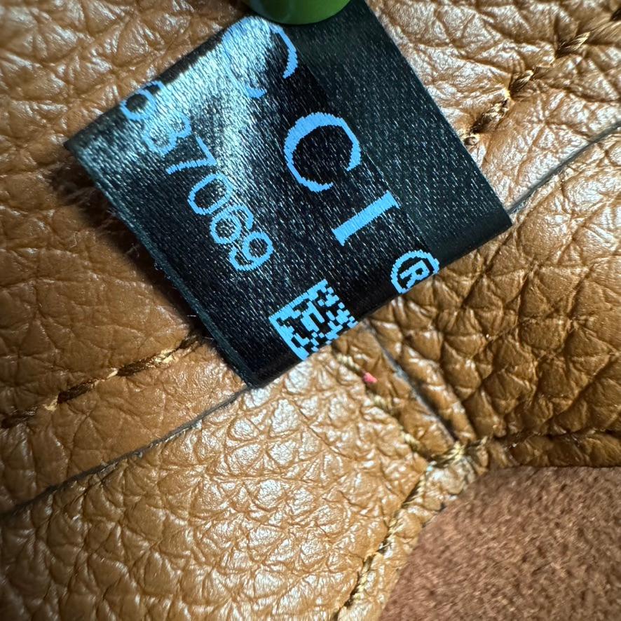 Gucci Jackie 1961 Caramel Tan Large Shoulder Bag with Strap 10