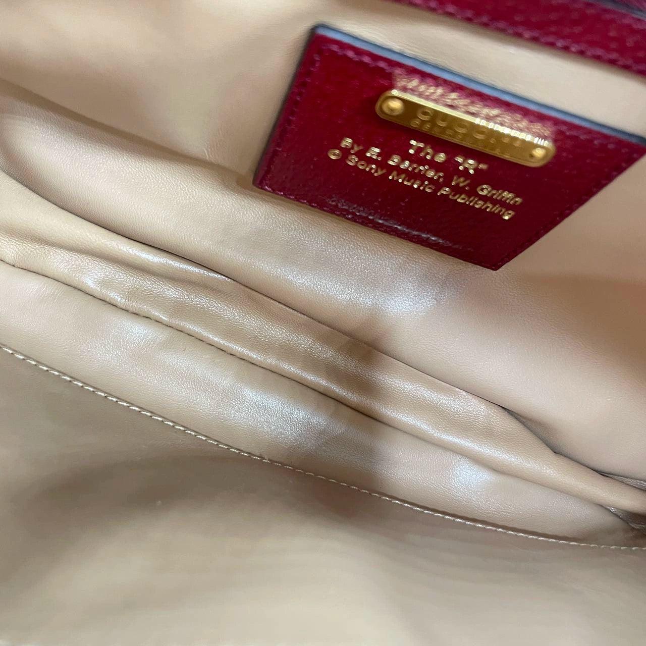 Gucci Jackie 1961 Centennial 100 Year Special Edition Burgundy Leather w/ Canvas 5