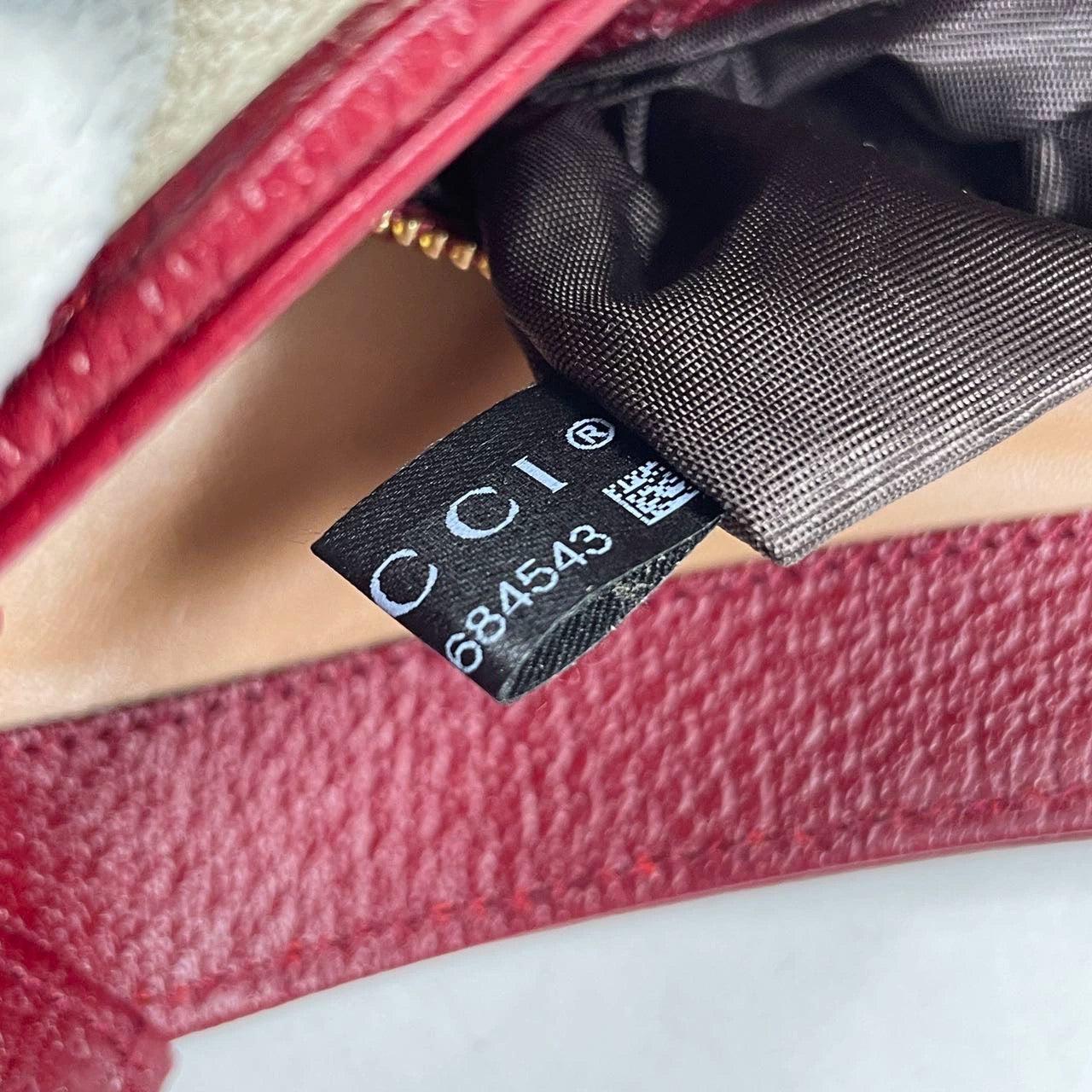 Gucci Jackie 1961 Centennial 100 Year Special Edition Burgundy Leather w/ Canvas 9