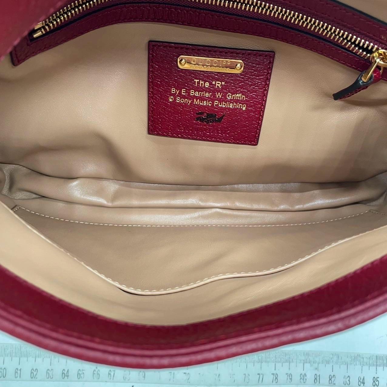 Gucci Jackie 1961 Centennial 100 Year Special Edition in pelle borgogna con canv. in vendita 9