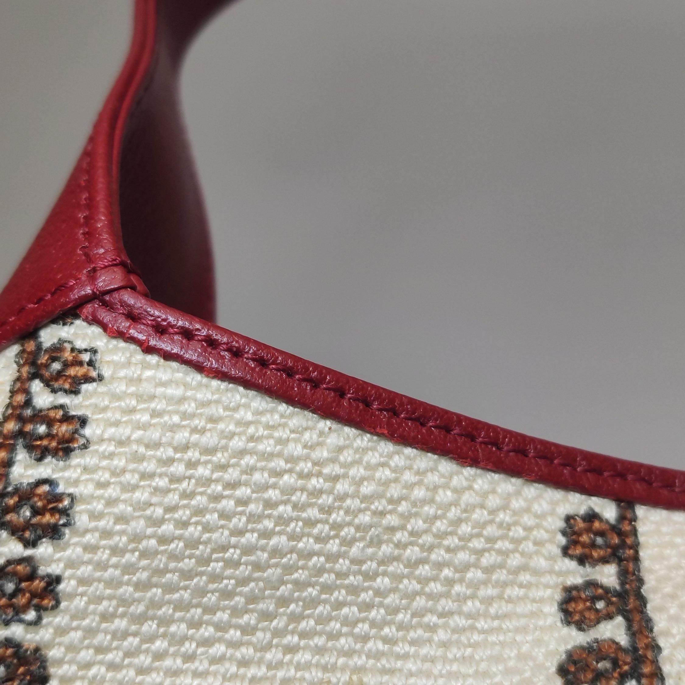 Gucci Jackie 1961 Centennial 100 Year Special Edition Burgundy Leather with Canv For Sale 13