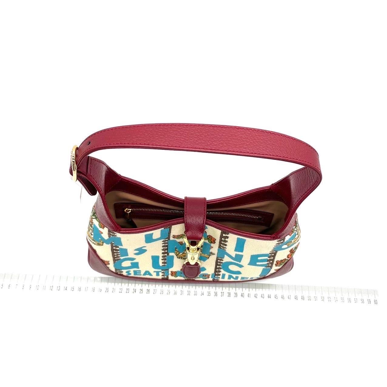 Gucci Jackie 1961 Centennial 100 Year Special Edition in pelle borgogna con canv. in vendita 1