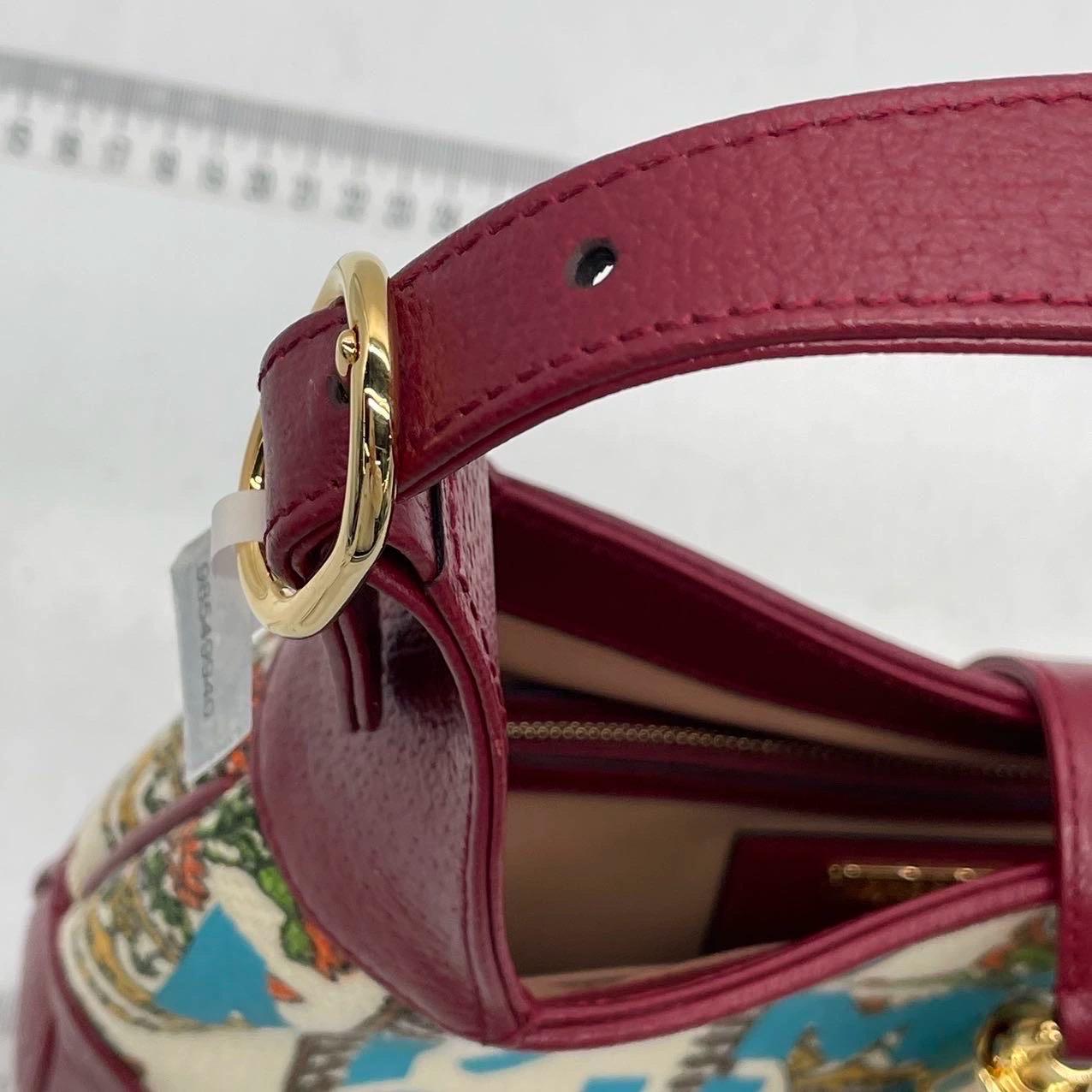 Gucci Jackie 1961 Centennial 100 Year Special Edition in pelle borgogna con canv. in vendita 4