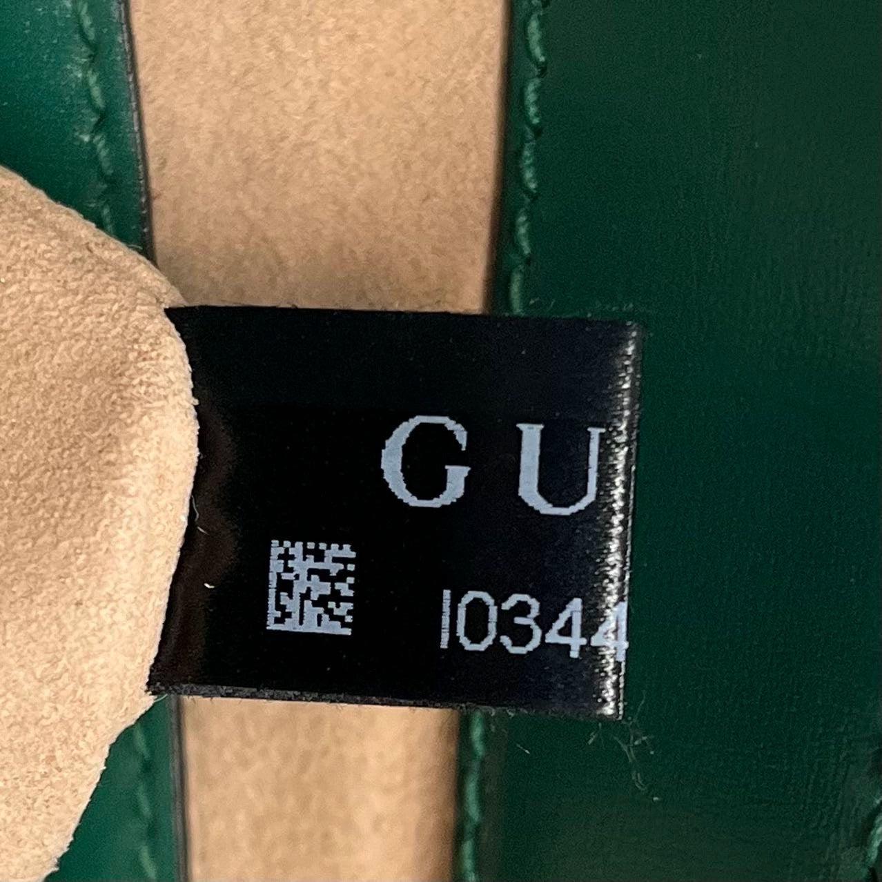 Gucci Jackie 1961 Borsa in pelle verde piccola con tracolla regolabile 5