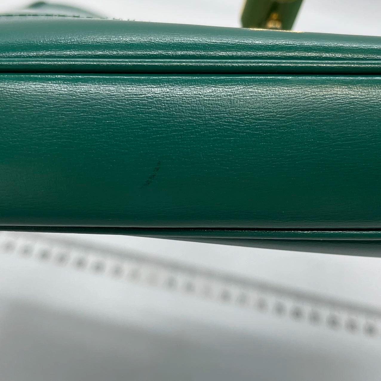 Gucci Jackie 1961 Borsa in pelle verde piccola con tracolla regolabile 6