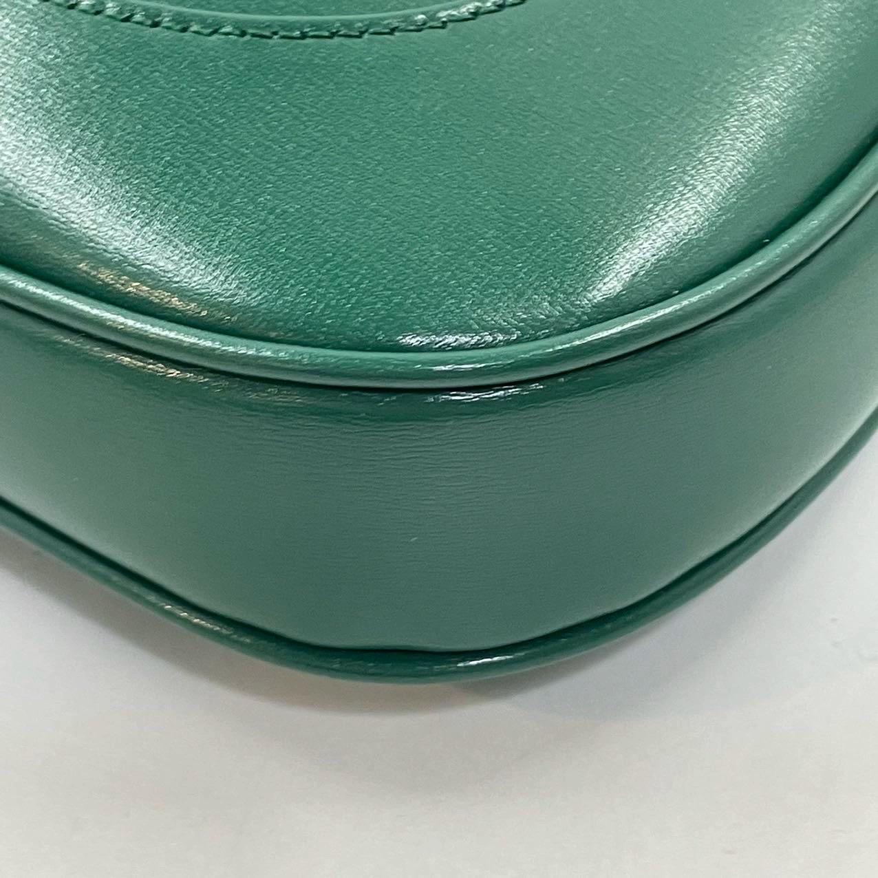 Gucci Jackie 1961 Grüne Ledertasche mit verstellbarem Riemen im Angebot 9