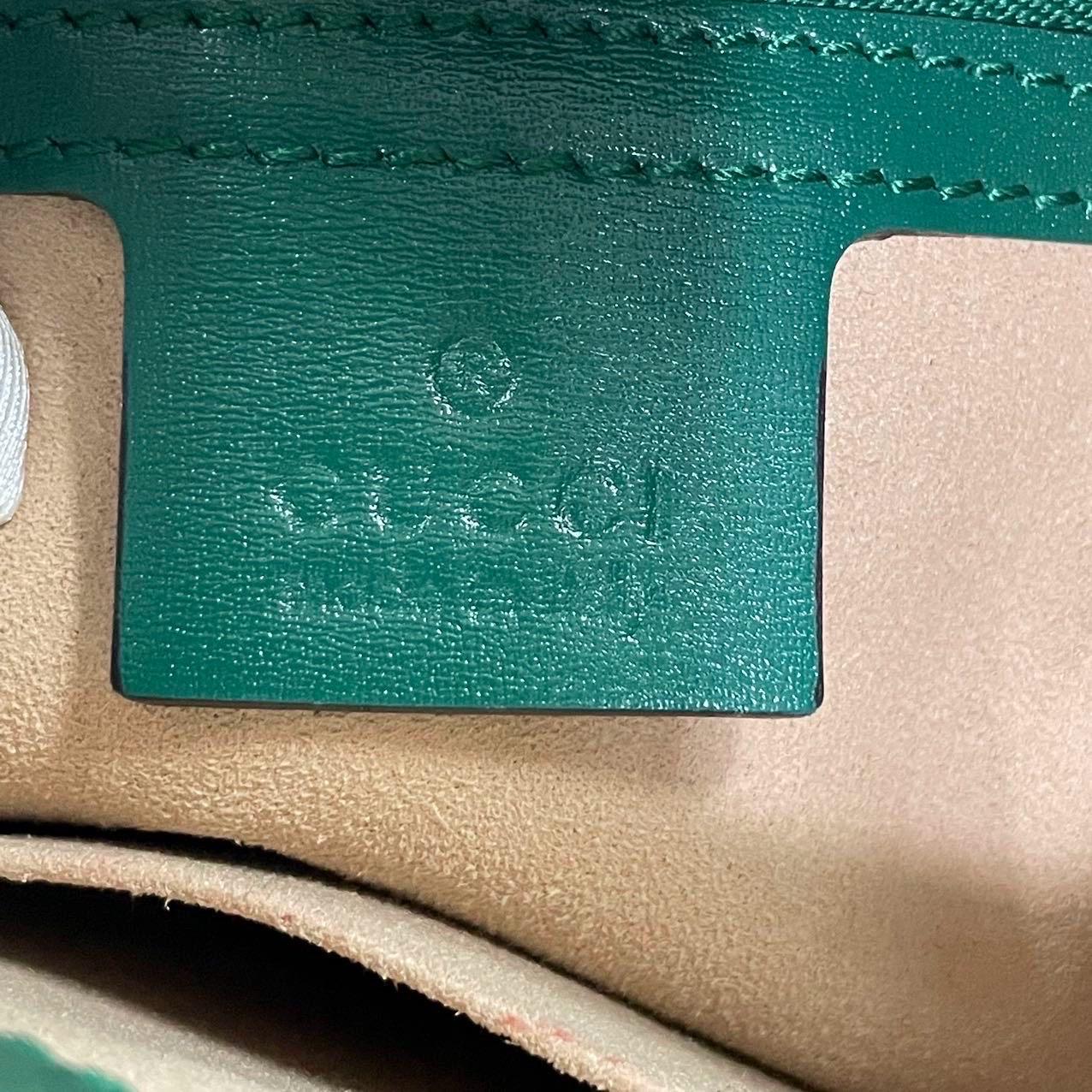 Gucci Jackie 1961 Grüne Ledertasche mit verstellbarem Riemen im Angebot 3
